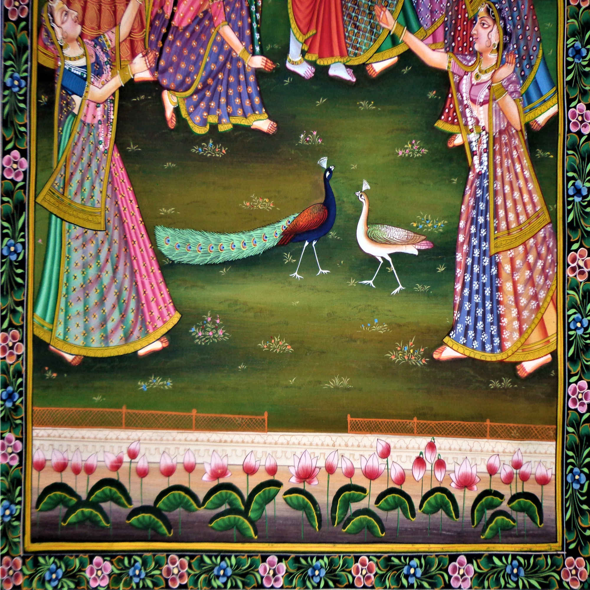 Vrindavan Ras Gold Painting