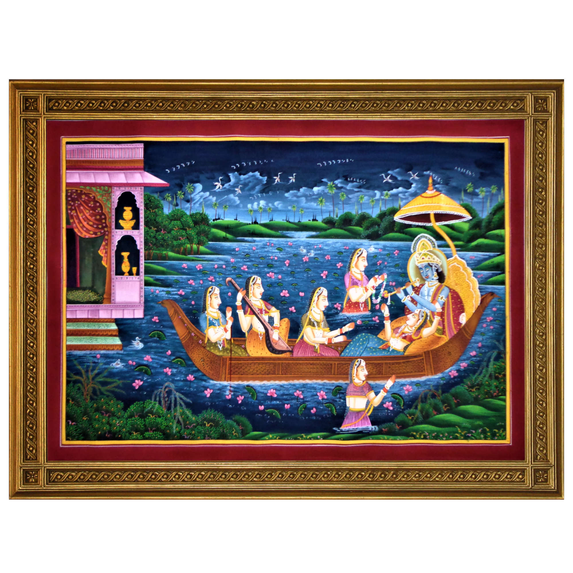 Vrindavan Ras Gold Painting