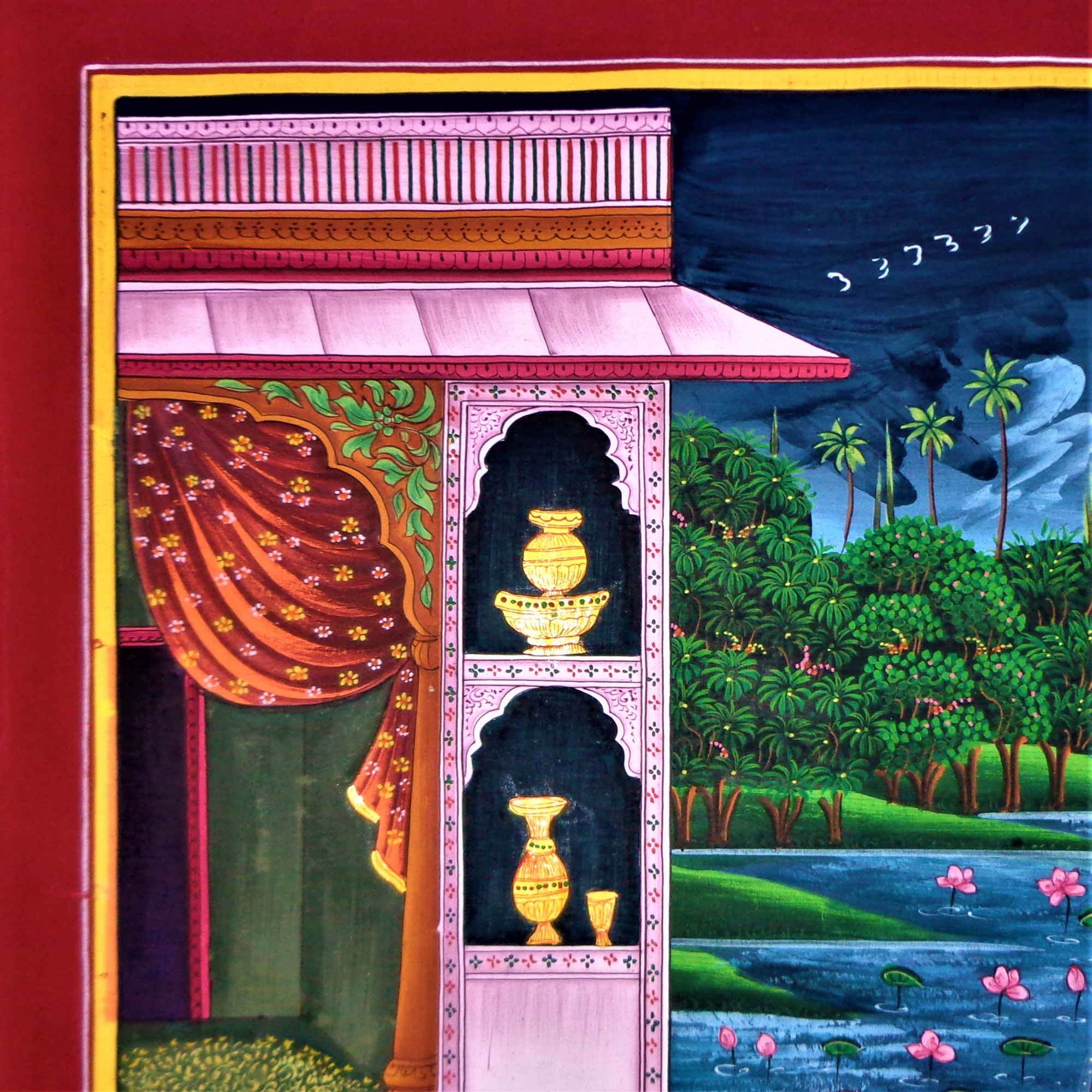 Vrindavan Ras Gold Painting
