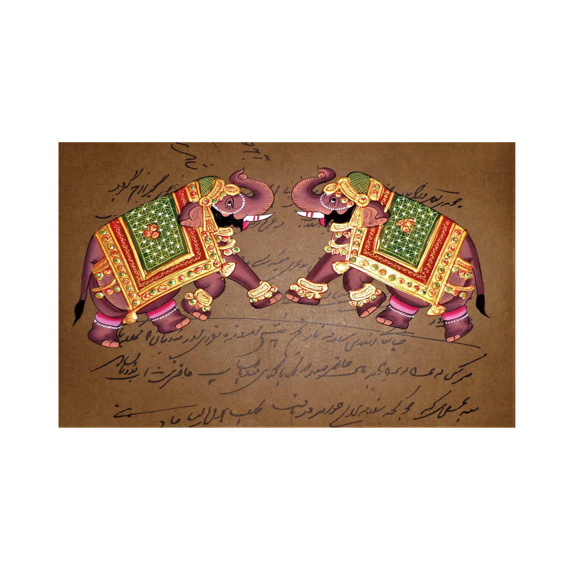 AVIVANA Stamp Paper Painting featuring miniature art