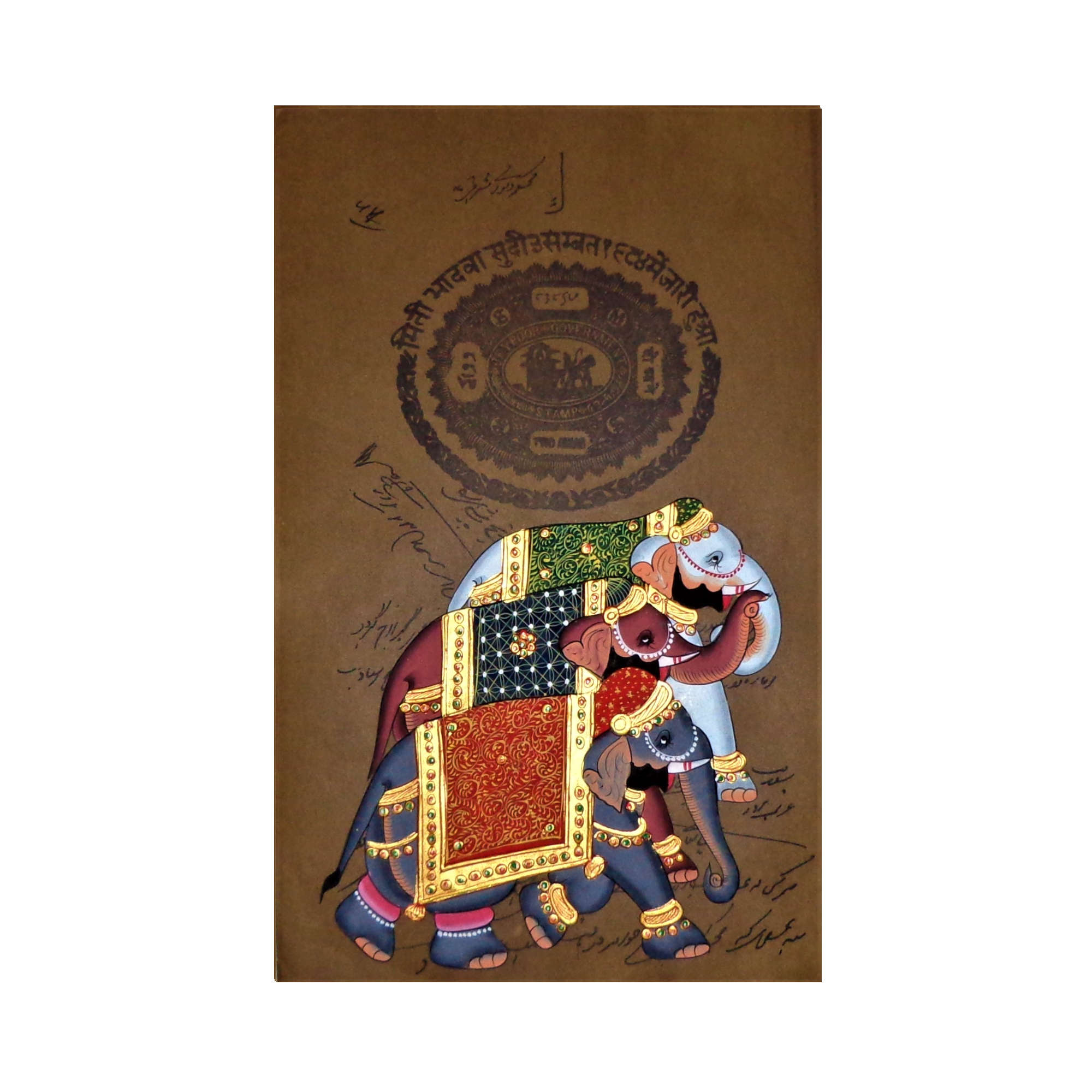 AVIVANA Stamp Paper Painting featuring miniature art