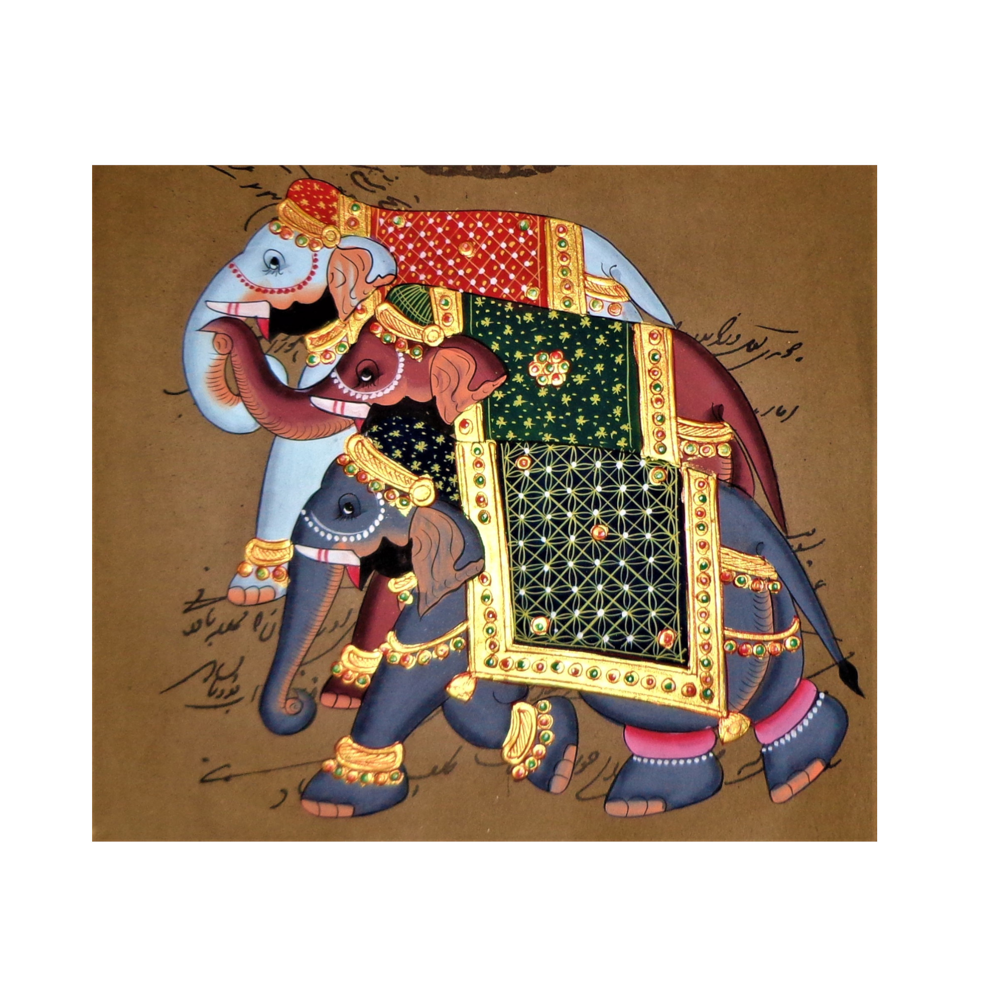 AVIVANA Stamp Paper Painting featuring miniature art