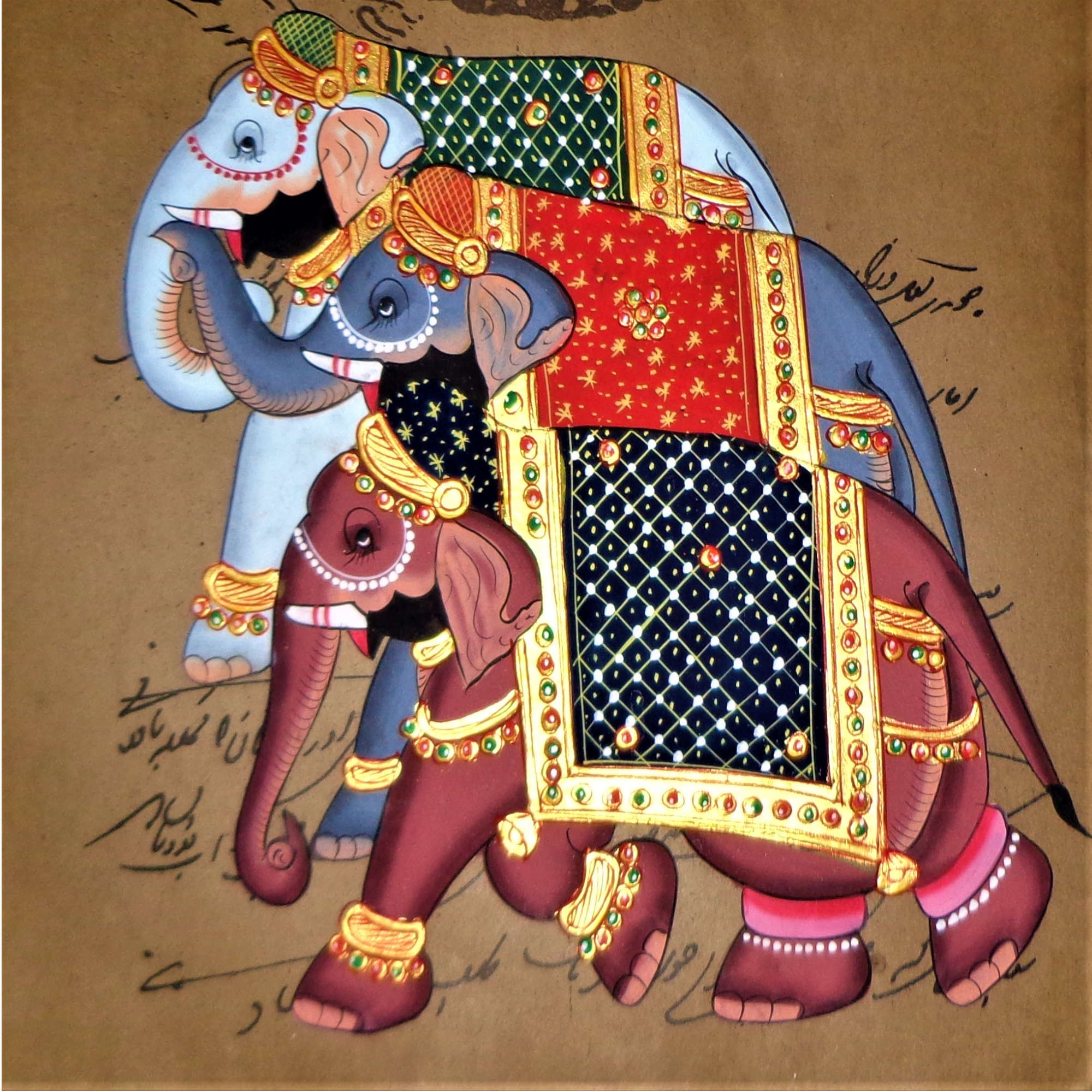 AVIVANA Stamp Paper Painting featuring miniature art