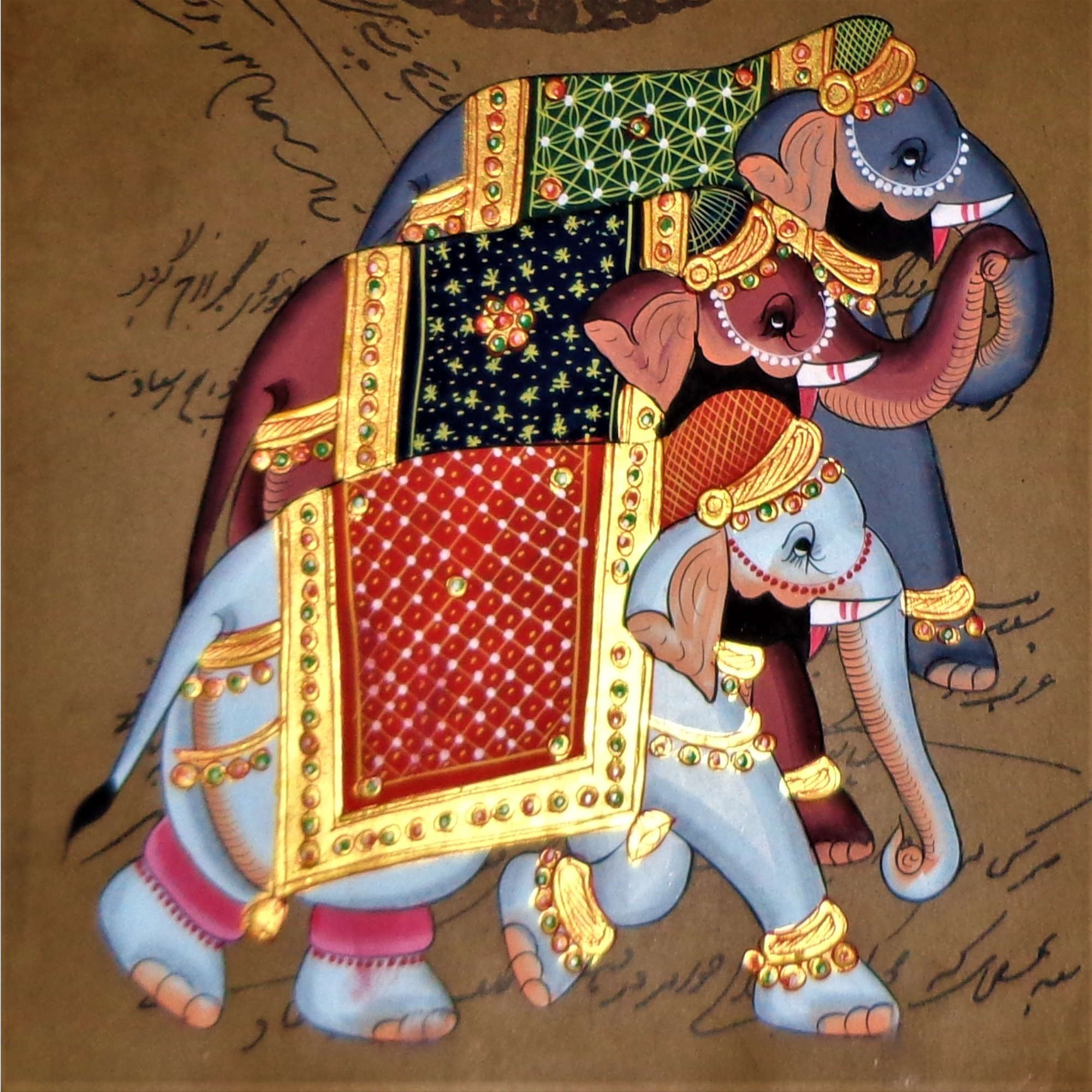 AVIVANA Stamp Paper Painting featuring miniature art