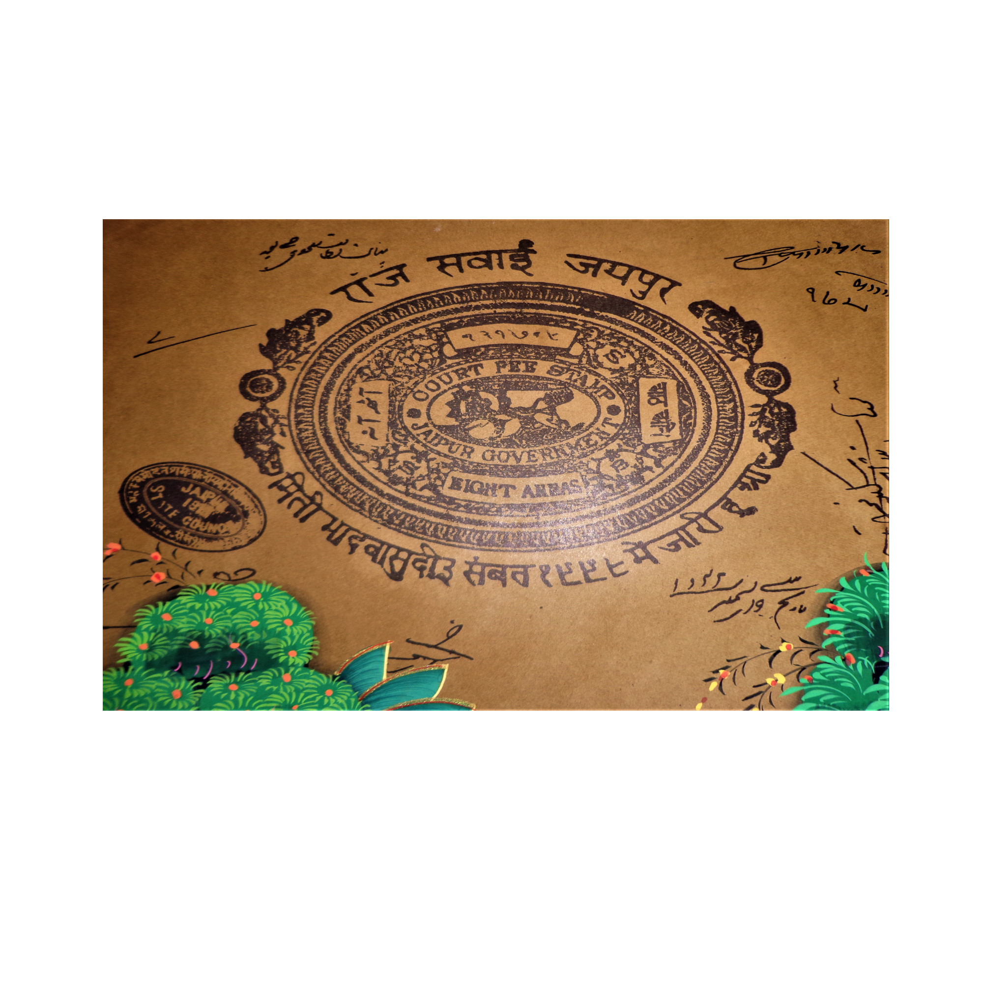 AVIVANA Stamp Paper Painting featuring miniature art