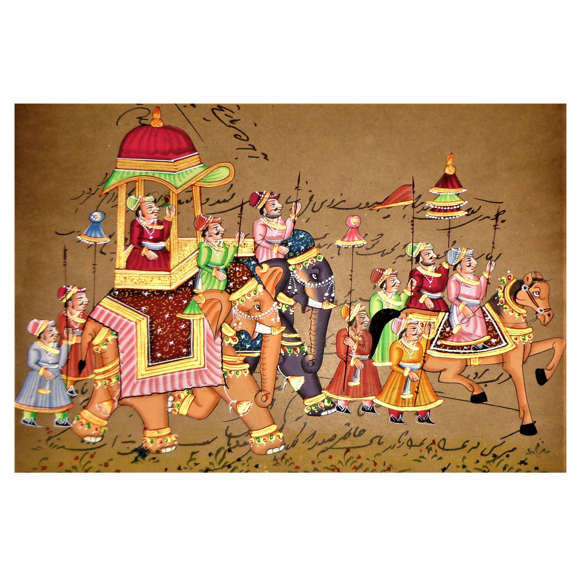 AVIVANA Stamp Paper Painting featuring miniature art