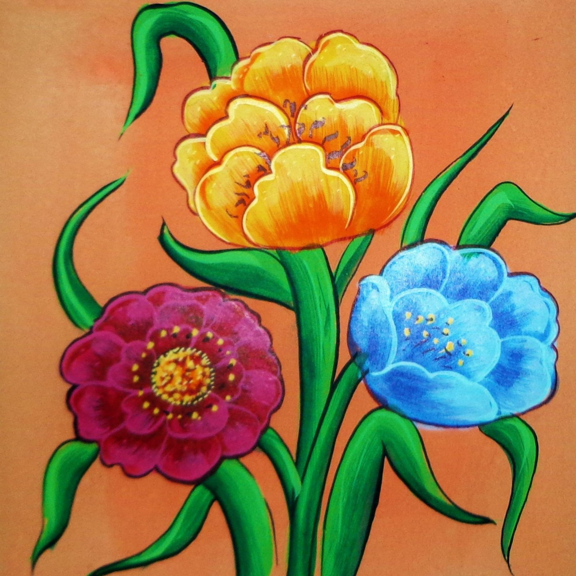 FLORENCE Flower Painting Floral Wall Art - FL01