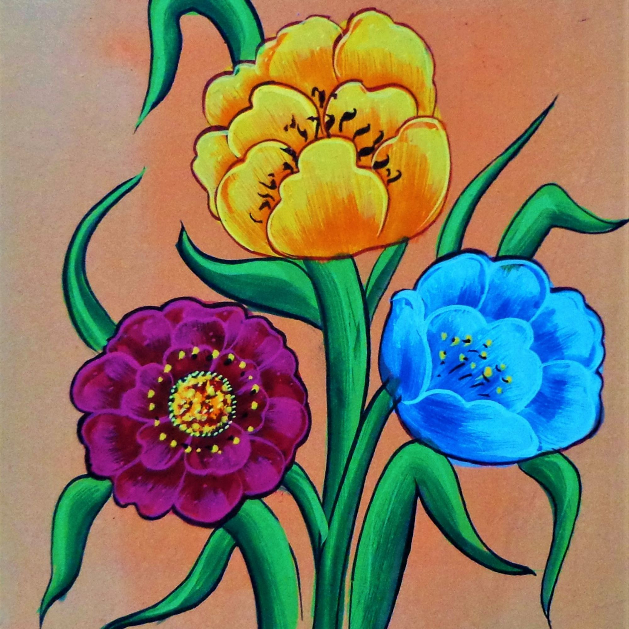 FLORENCE Flower Painting Floral Wall Art - FL01