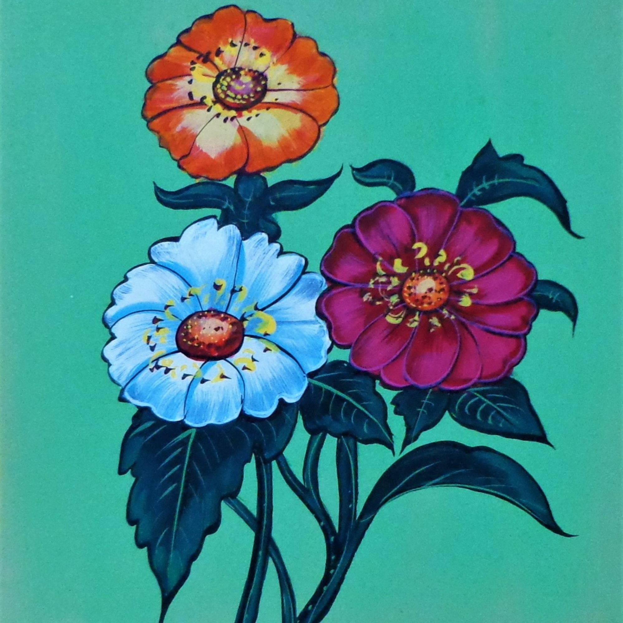 FLORENCE Flower Painting Floral Wall Art - FL02