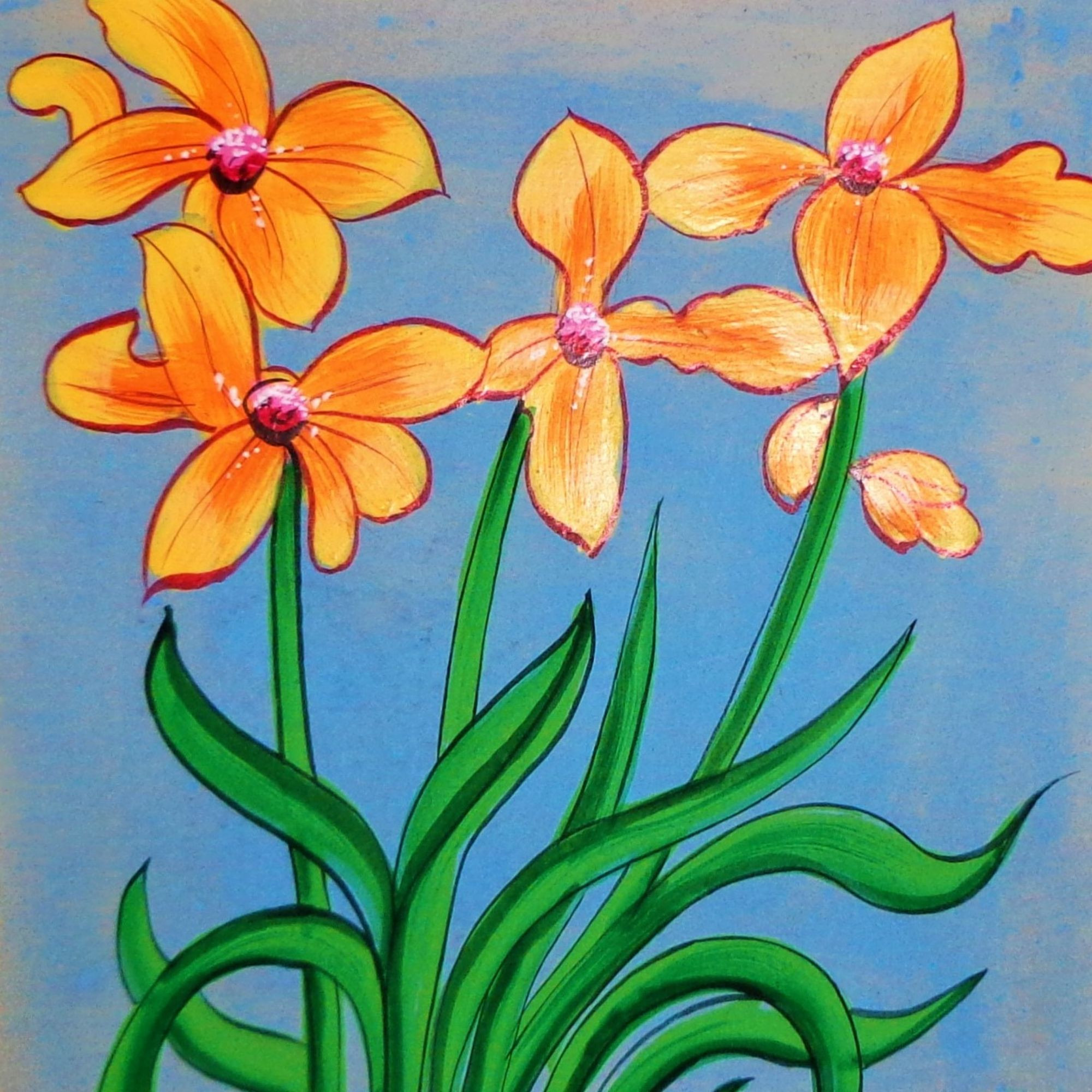 FLORENCE Flower Painting Floral Wall Art - FL06