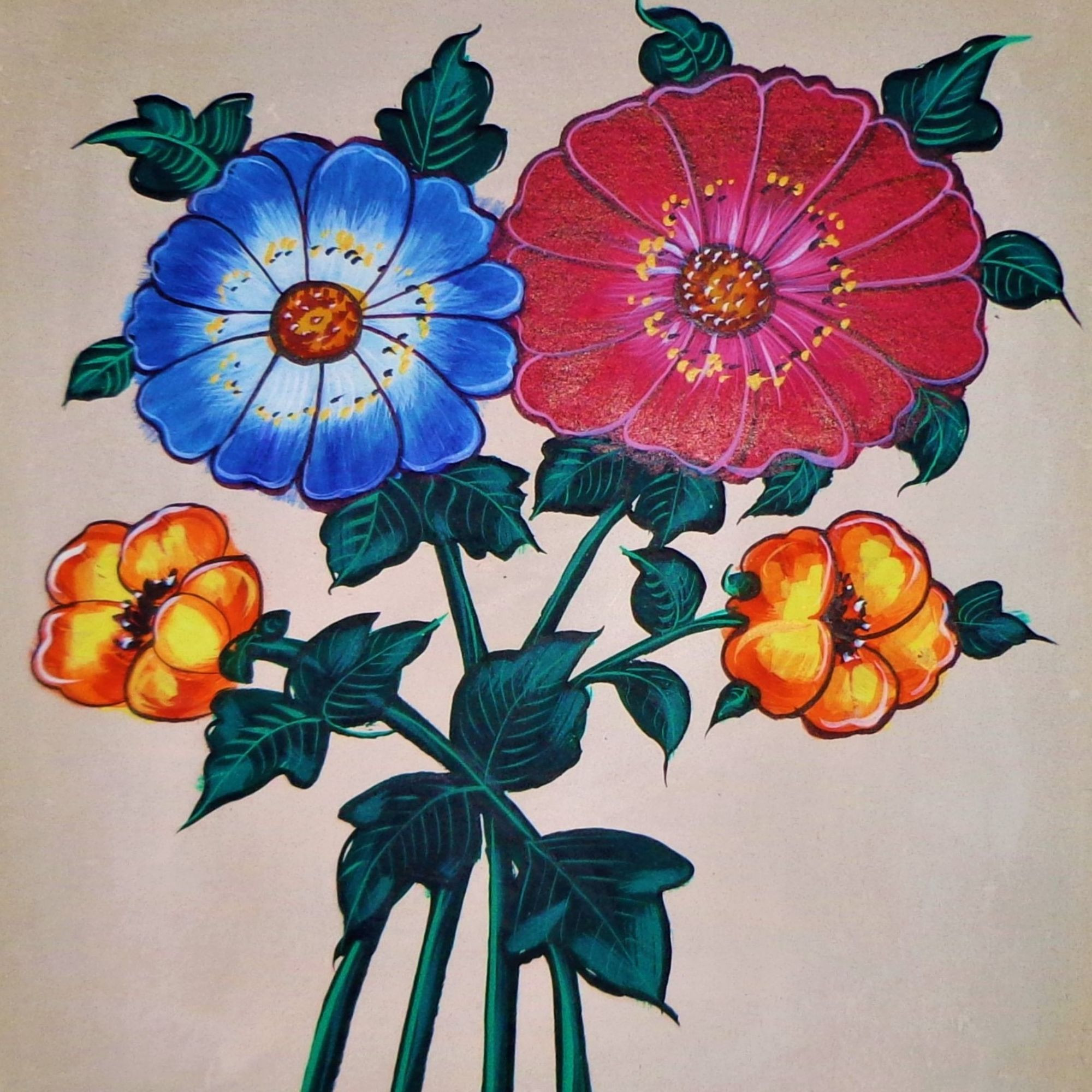 FLORENCE Flower Painting Floral Wall Art - FL07