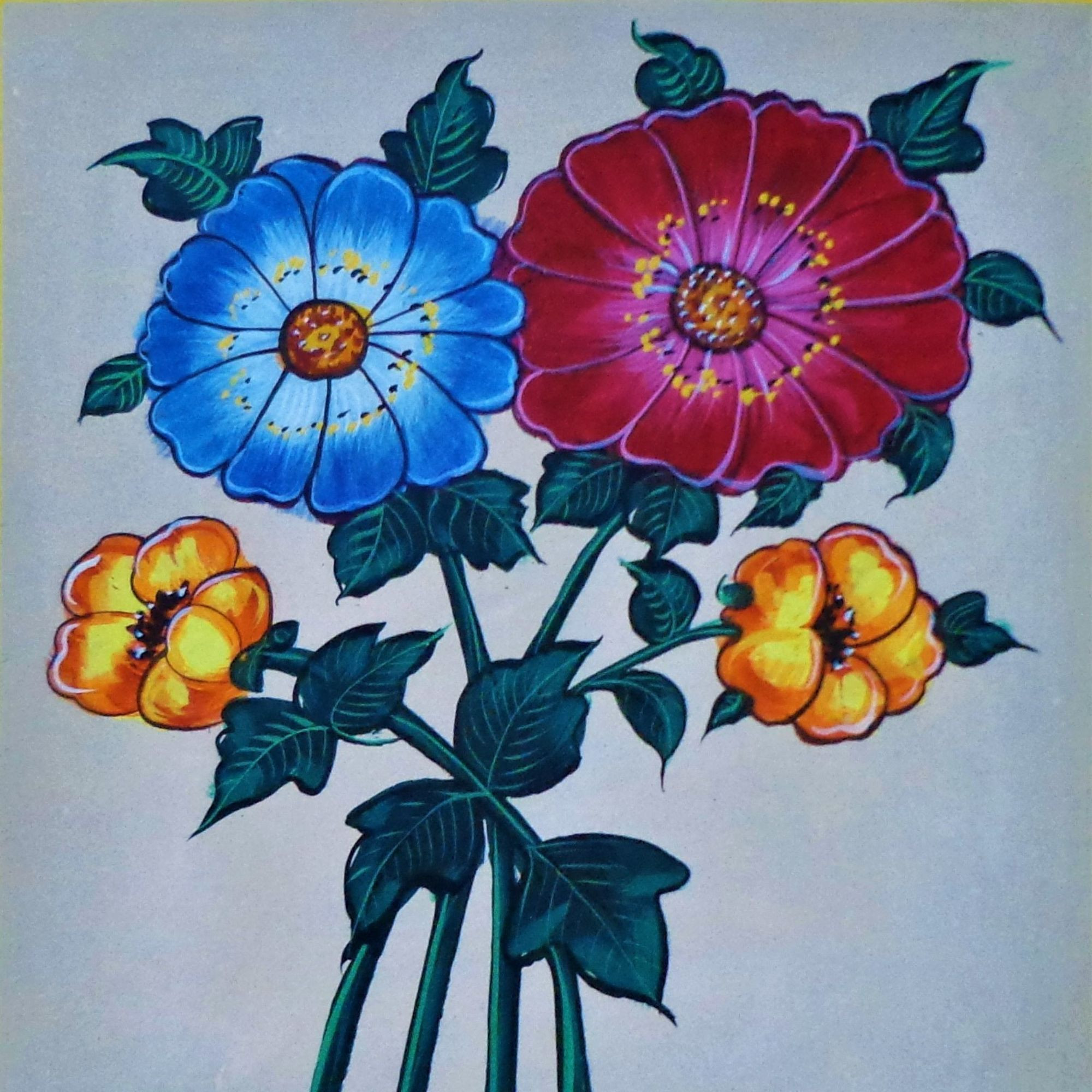 FLORENCE Flower Painting Floral Wall Art - FL07