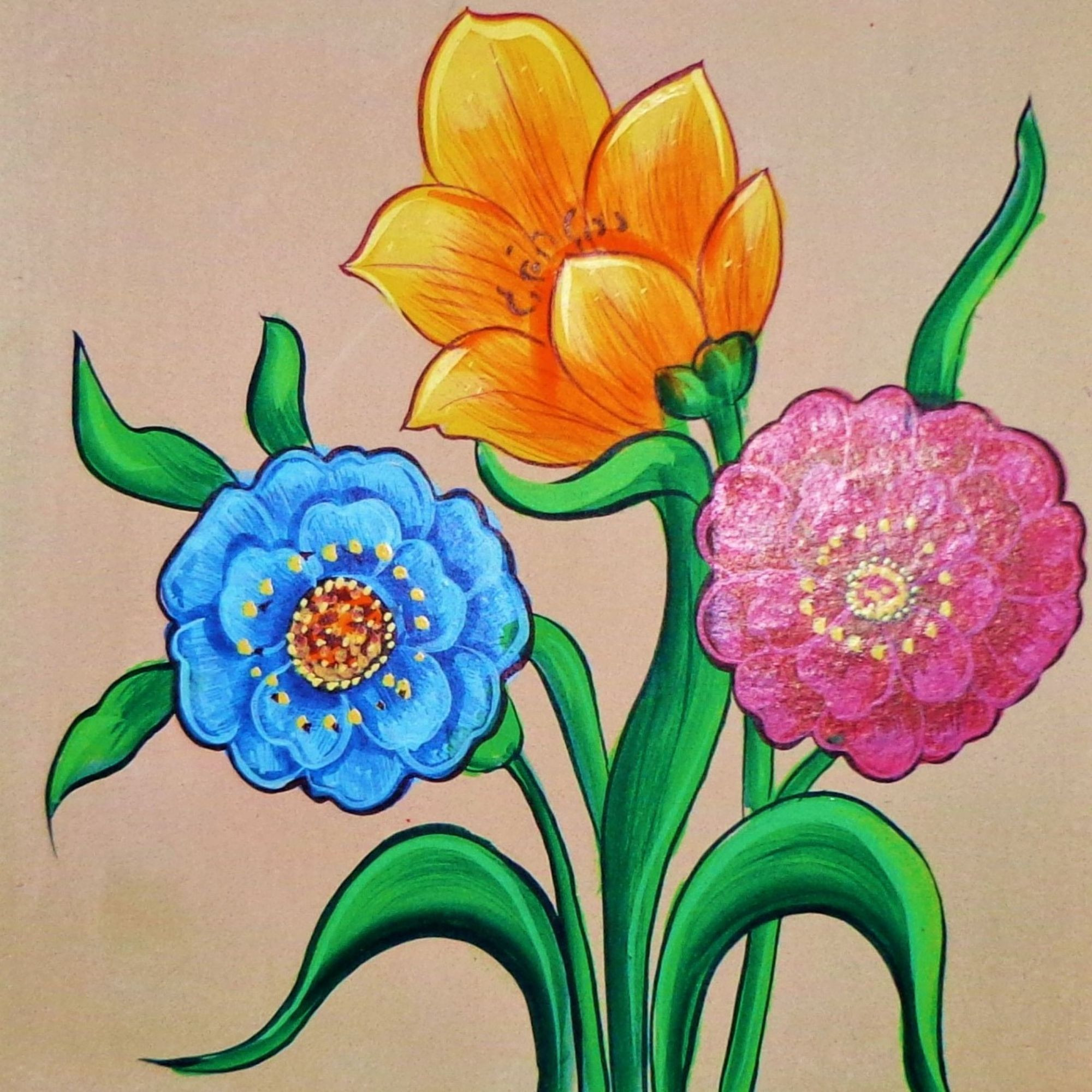 FLORENCE Flower Painting Floral Wall Art - FL08