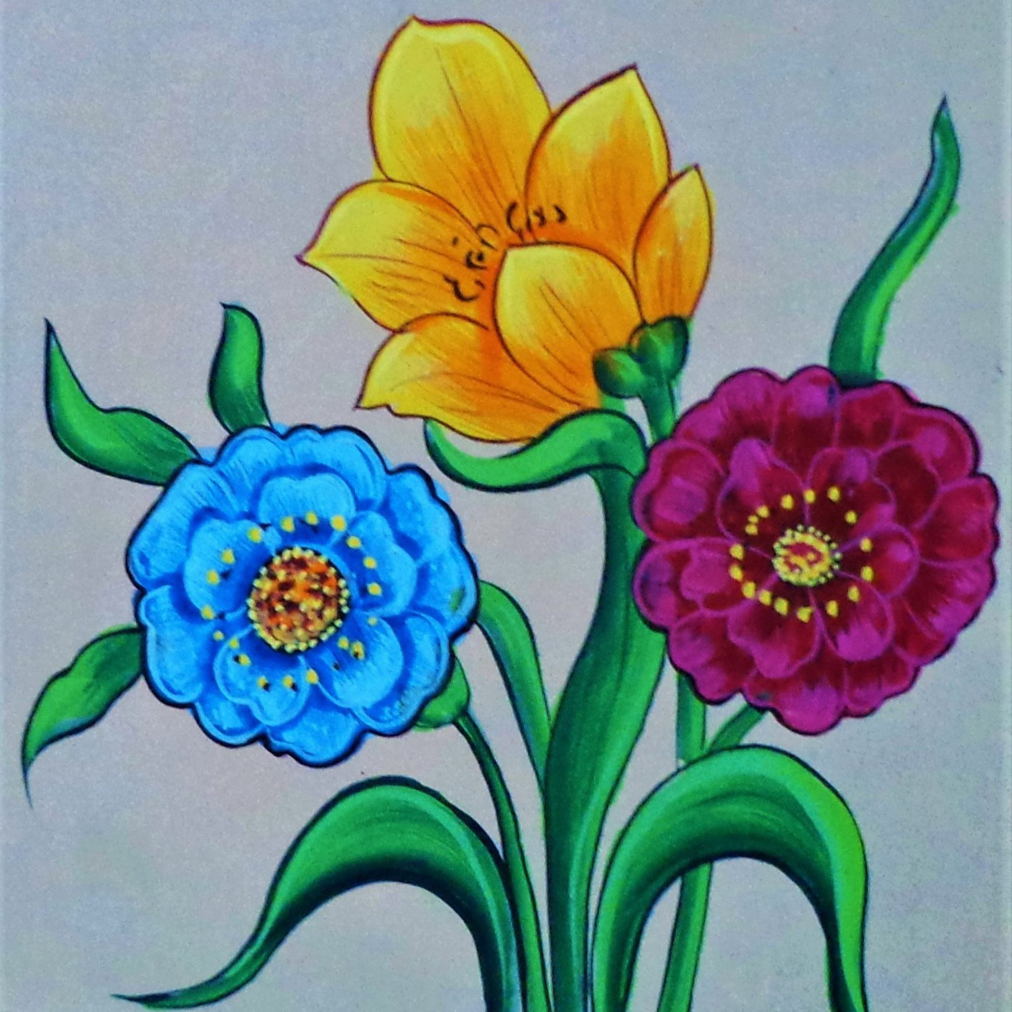 FLORENCE Flower Painting Floral Wall Art - FL08