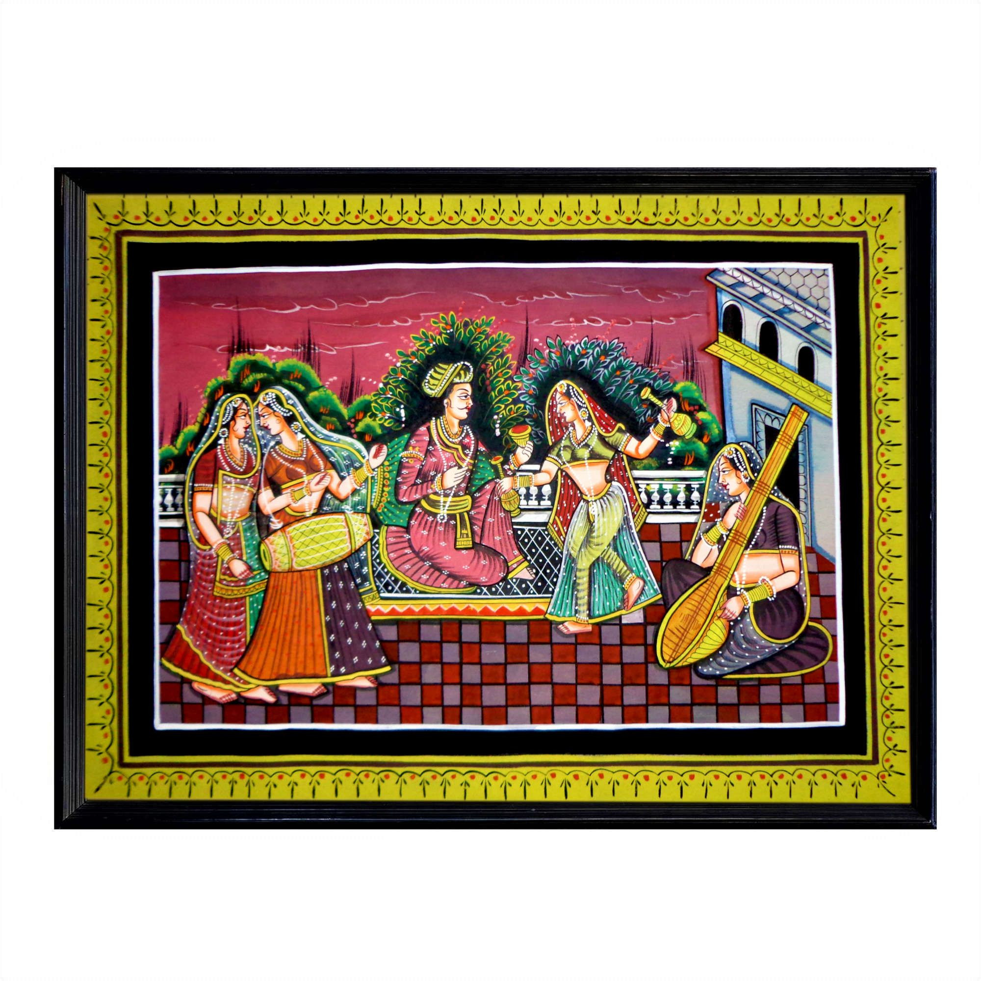 Royal Rajgharana Miniature Art Rajasthani Painting