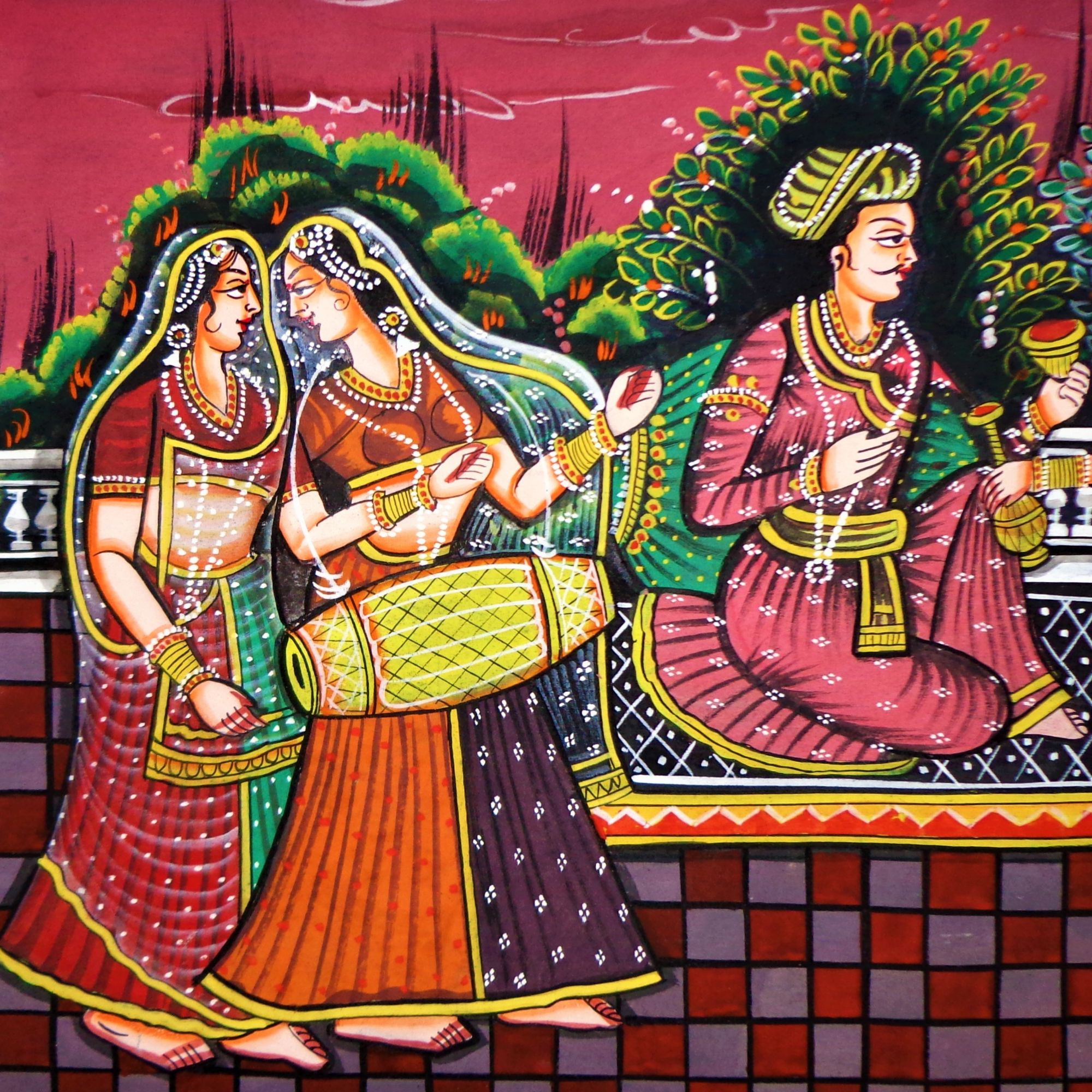 Royal Rajgharana Miniature Art Rajasthani Painting