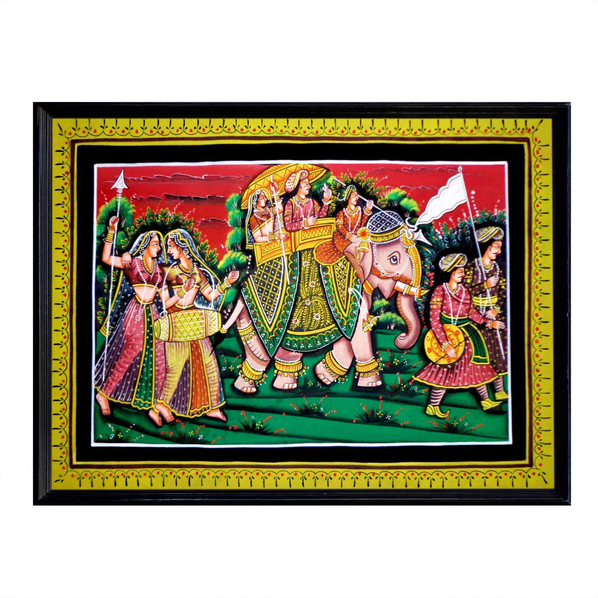 Royal Rajgharana Miniature Art Rajasthani Painting