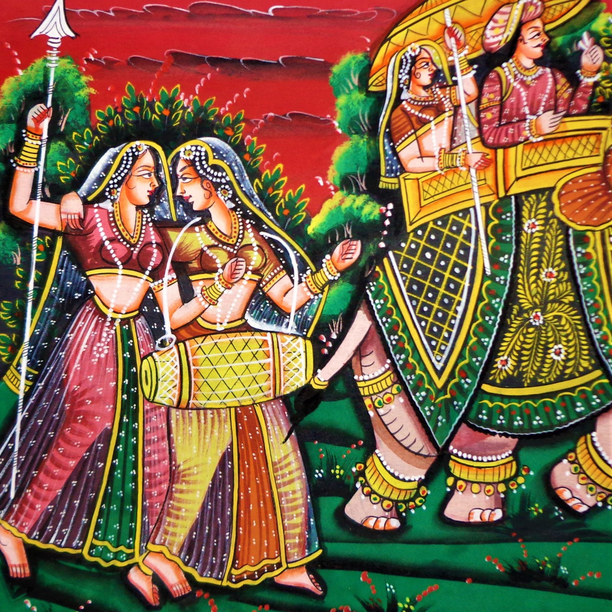 Royal Rajgharana Miniature Art Rajasthani Painting