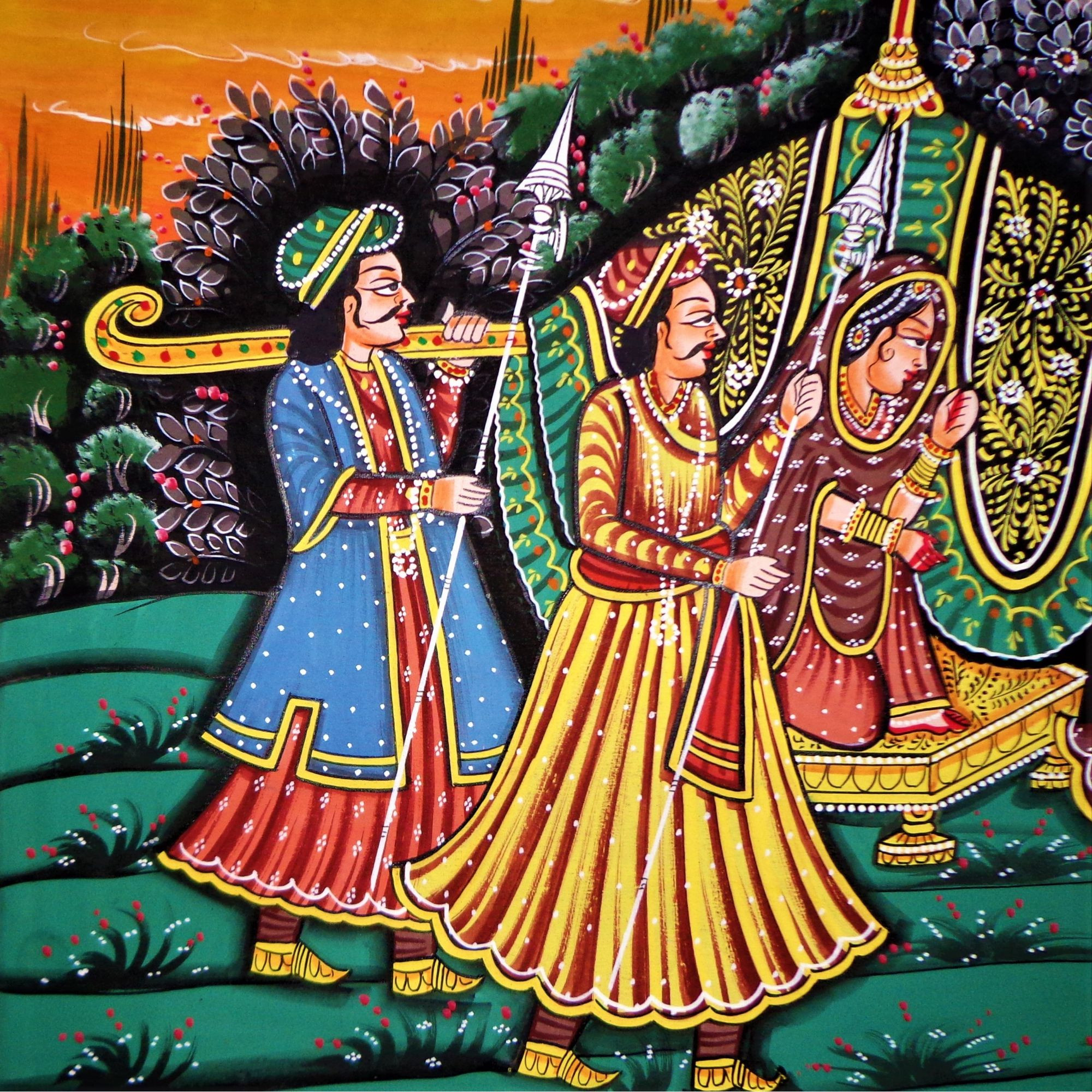 Royal Rajgharana Miniature Art Rajasthani Painting