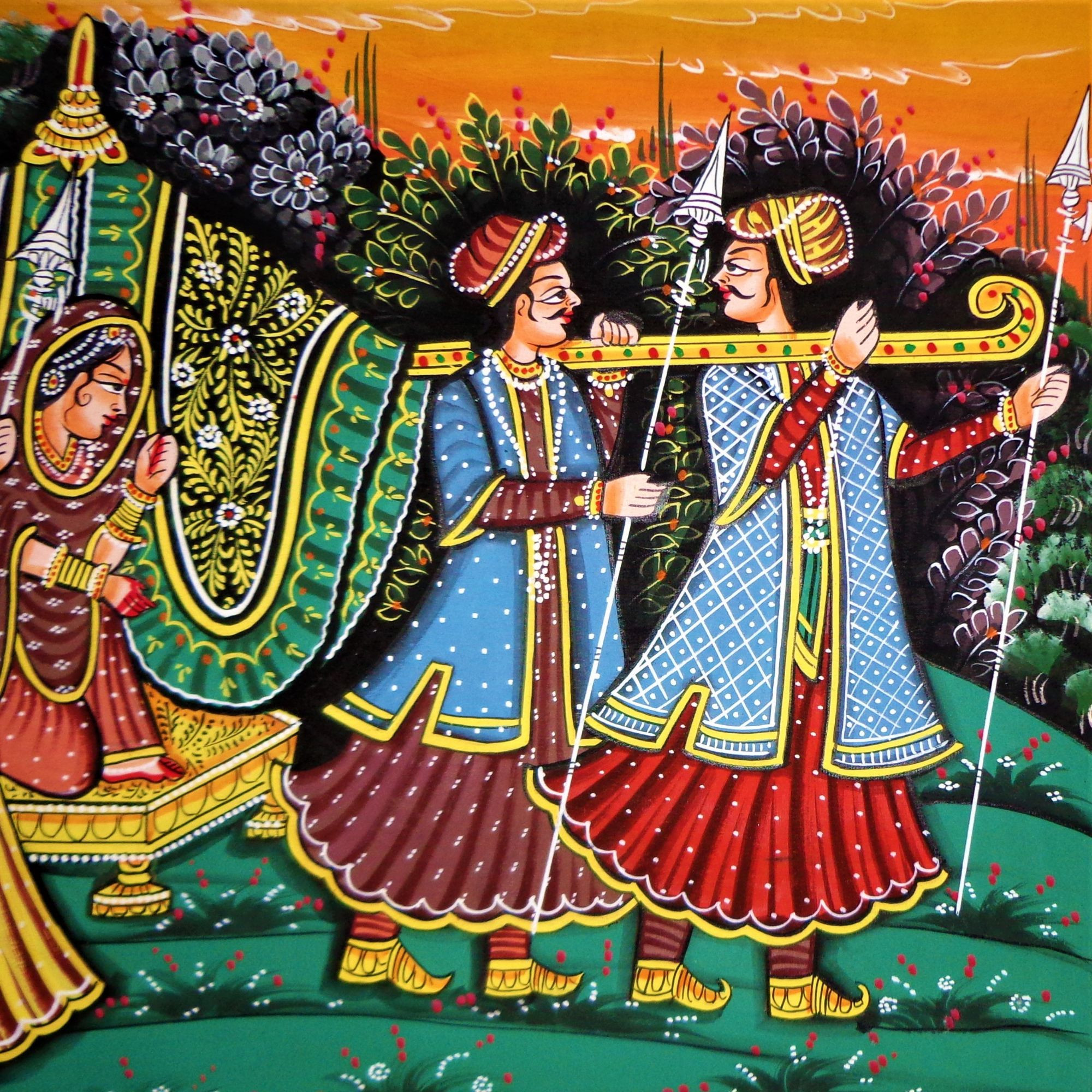 Royal Rajgharana Miniature Art Rajasthani Painting