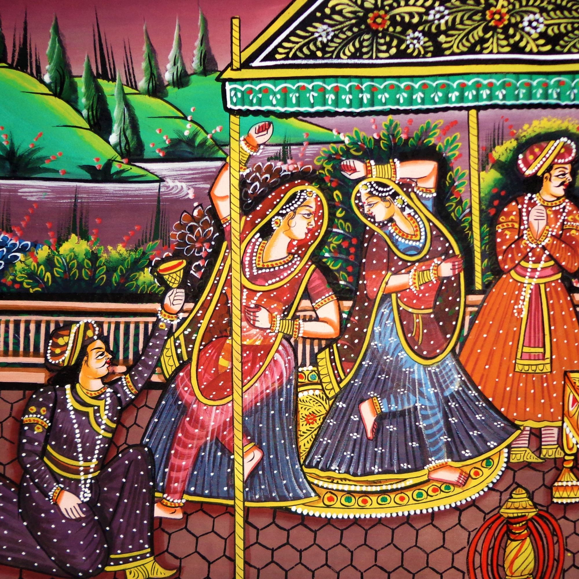 Royal Rajgharana Miniature Art Rajasthani Painting