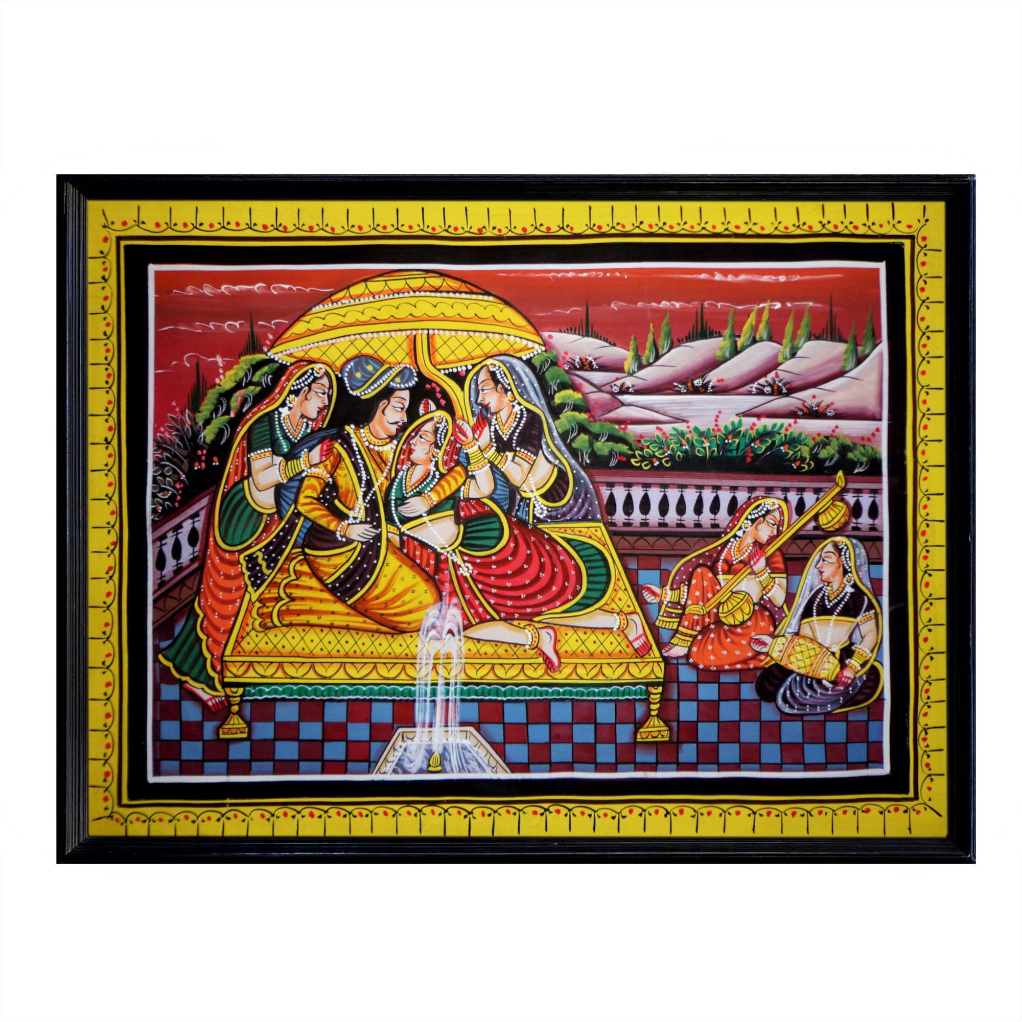 Royal Rajgharana Miniature Art Rajasthani Painting