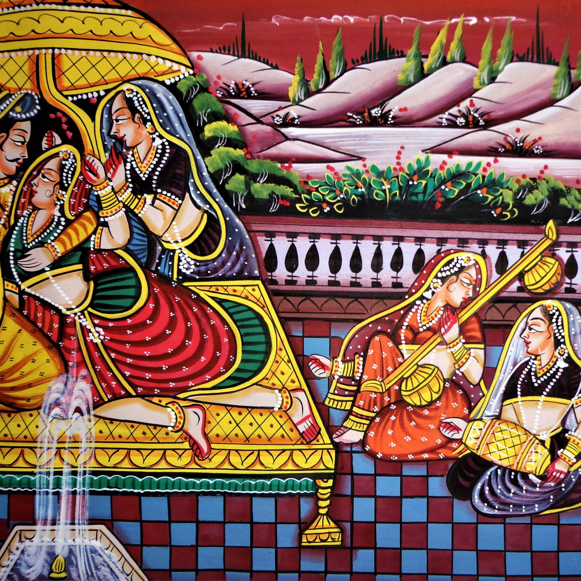 Royal Rajgharana Miniature Art Rajasthani Painting