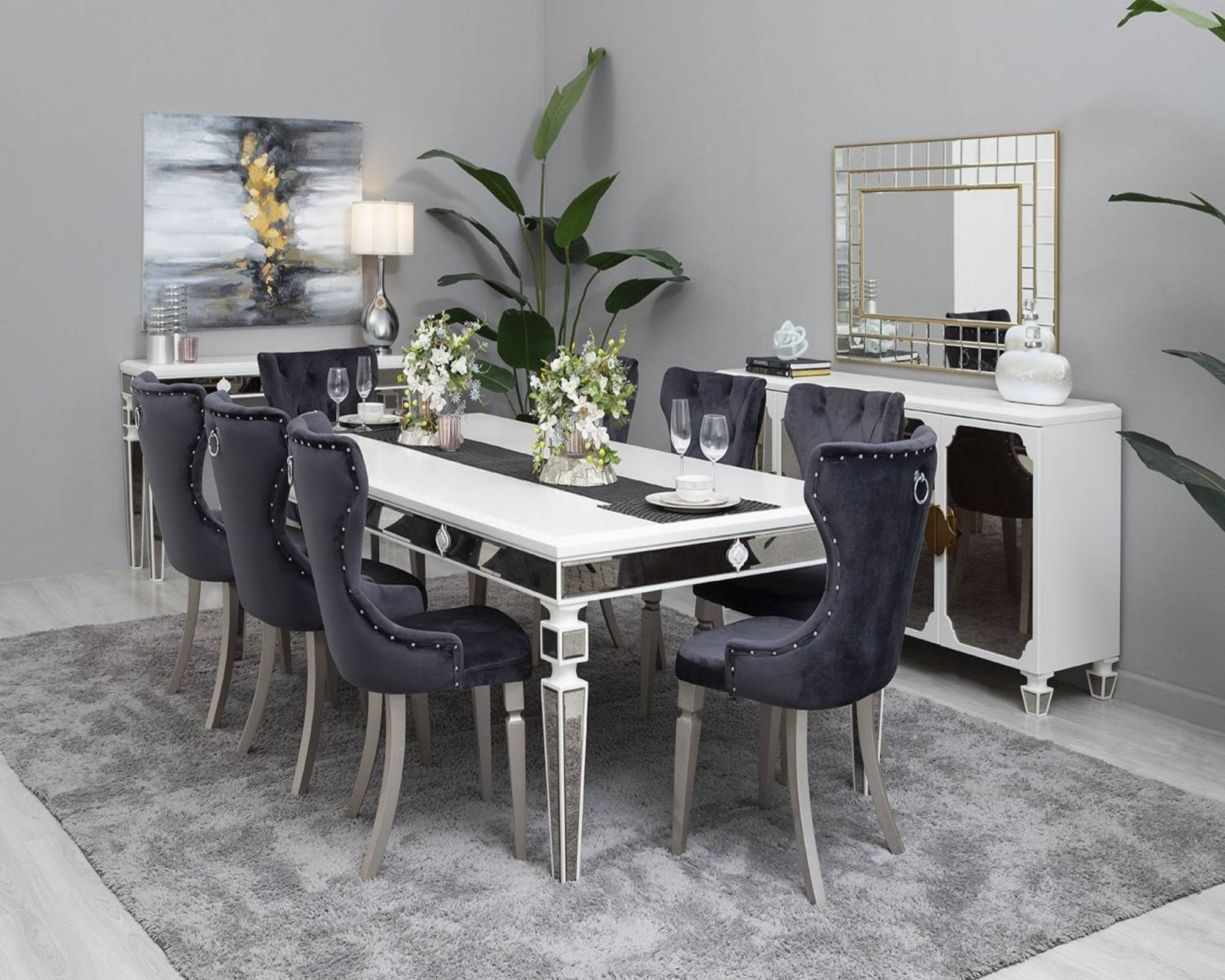 AGNES Mirrored Dining Table