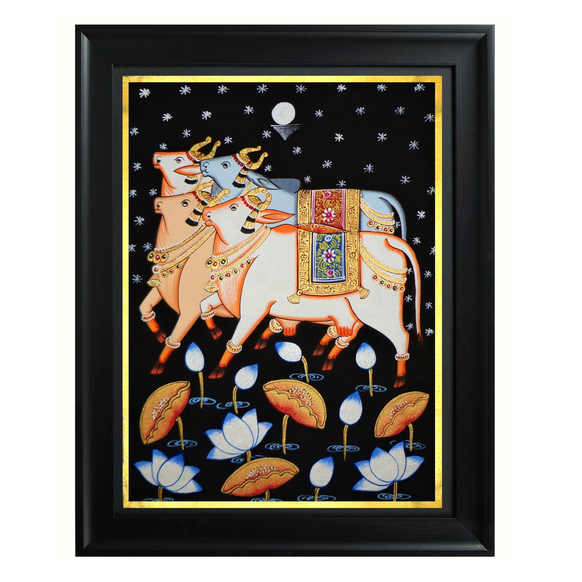 Pichwai Art Kamdhenu Painting - KD02