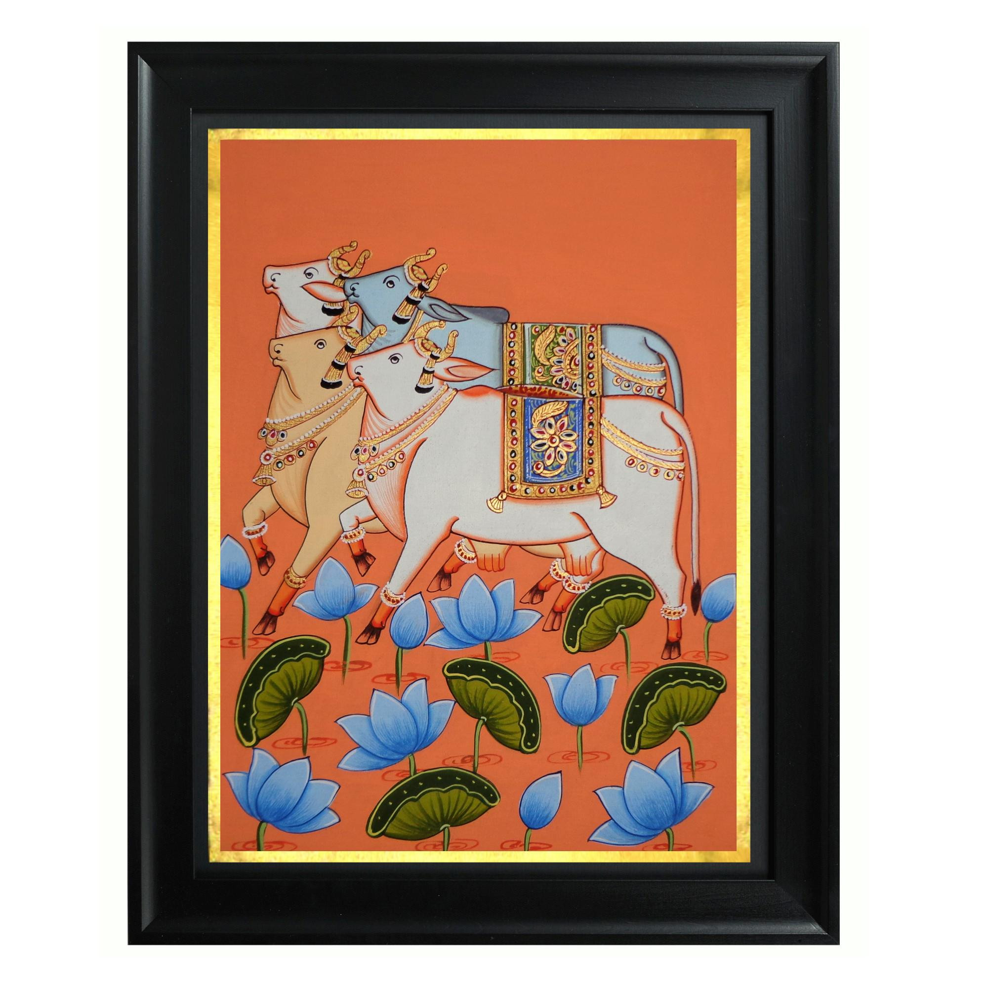 Pichwai Art Kamdhenu Painting - KD03