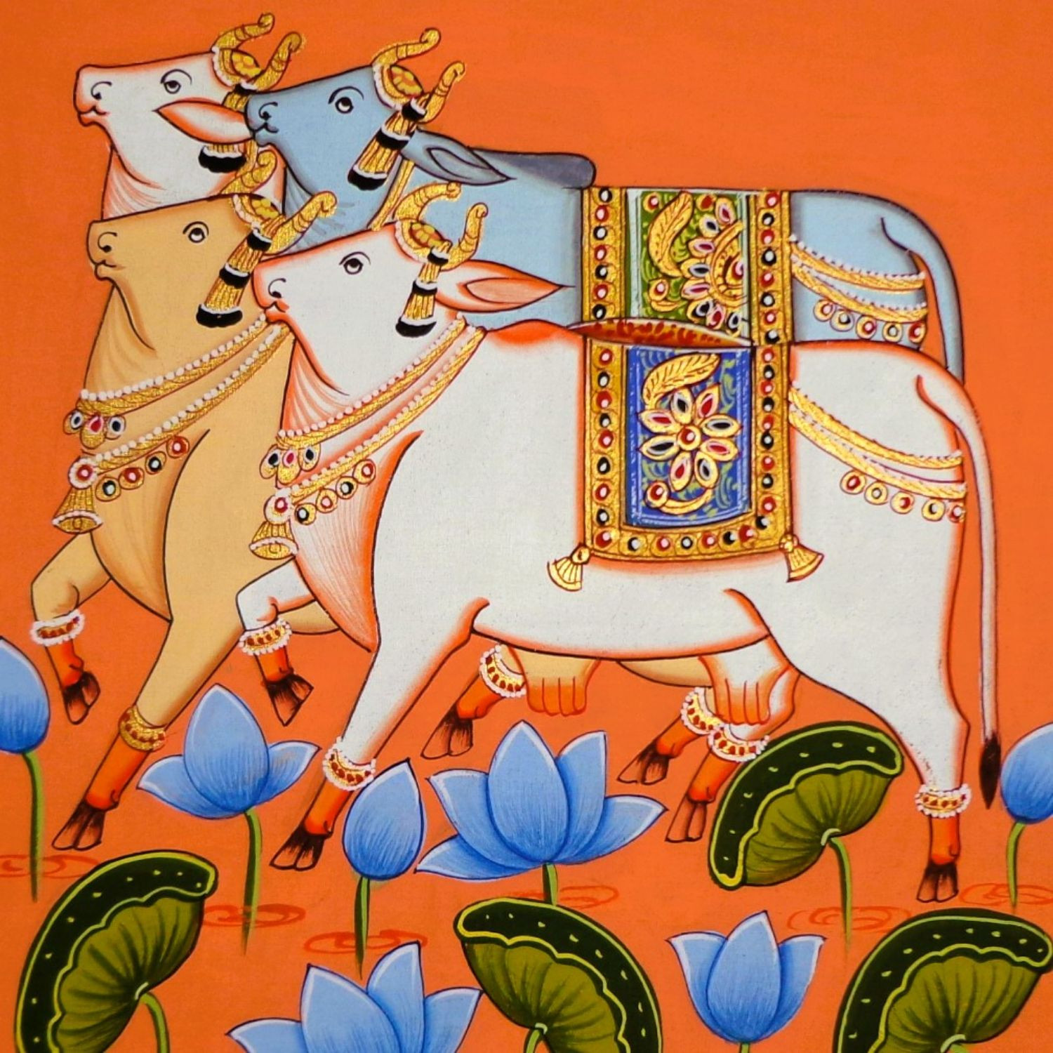 Pichwai Art Kamdhenu Painting - KD03
