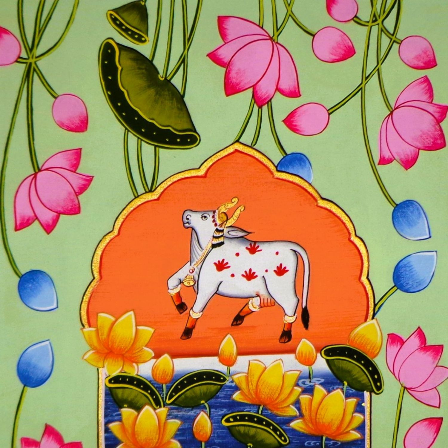 Pichwai Art Kamdhenu Painting - KD04