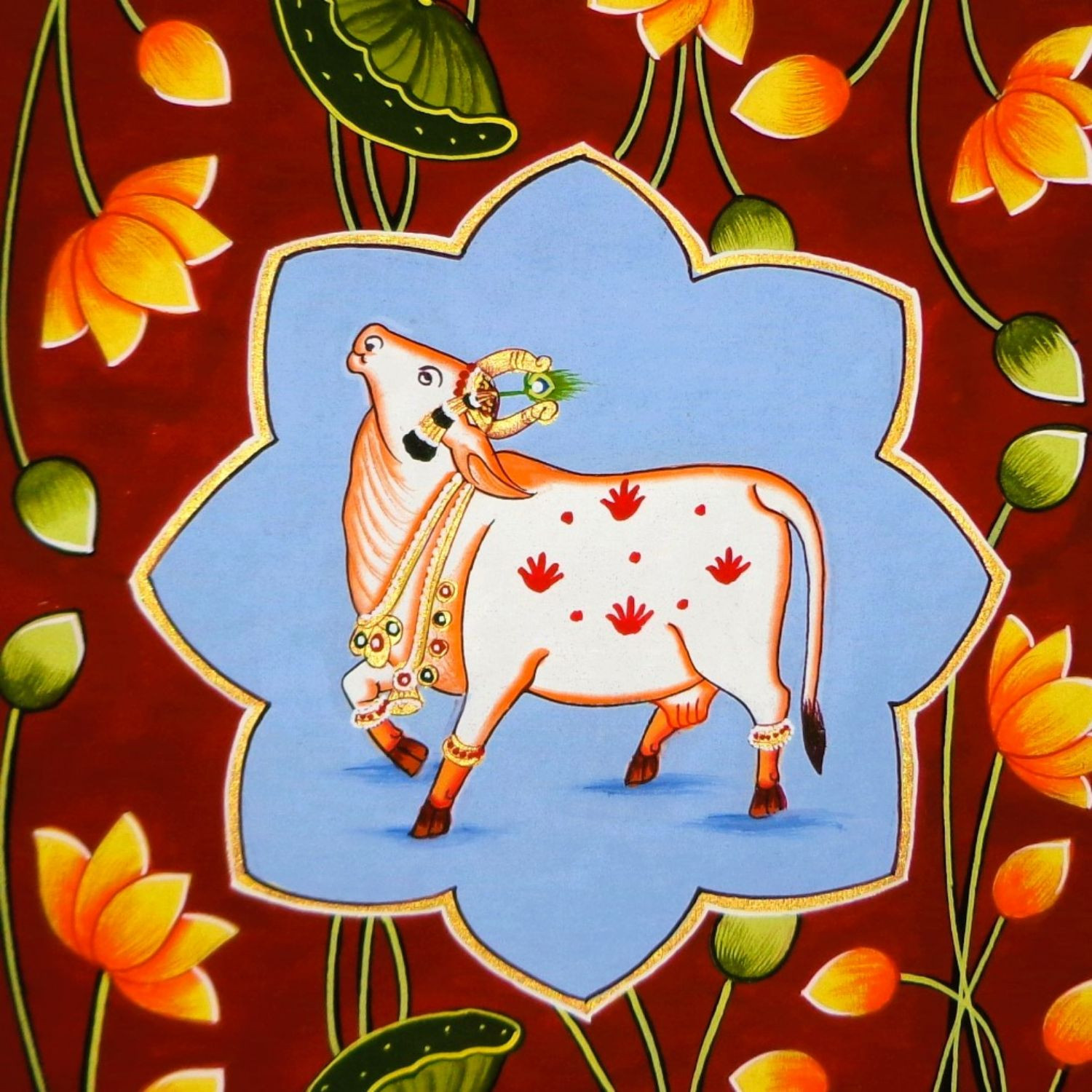 Pichwai Art Kamdhenu Painting - KD05