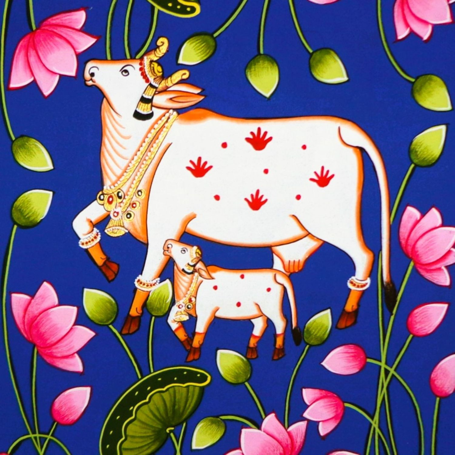Pichwai Art Kamdhenu Painting - KD06