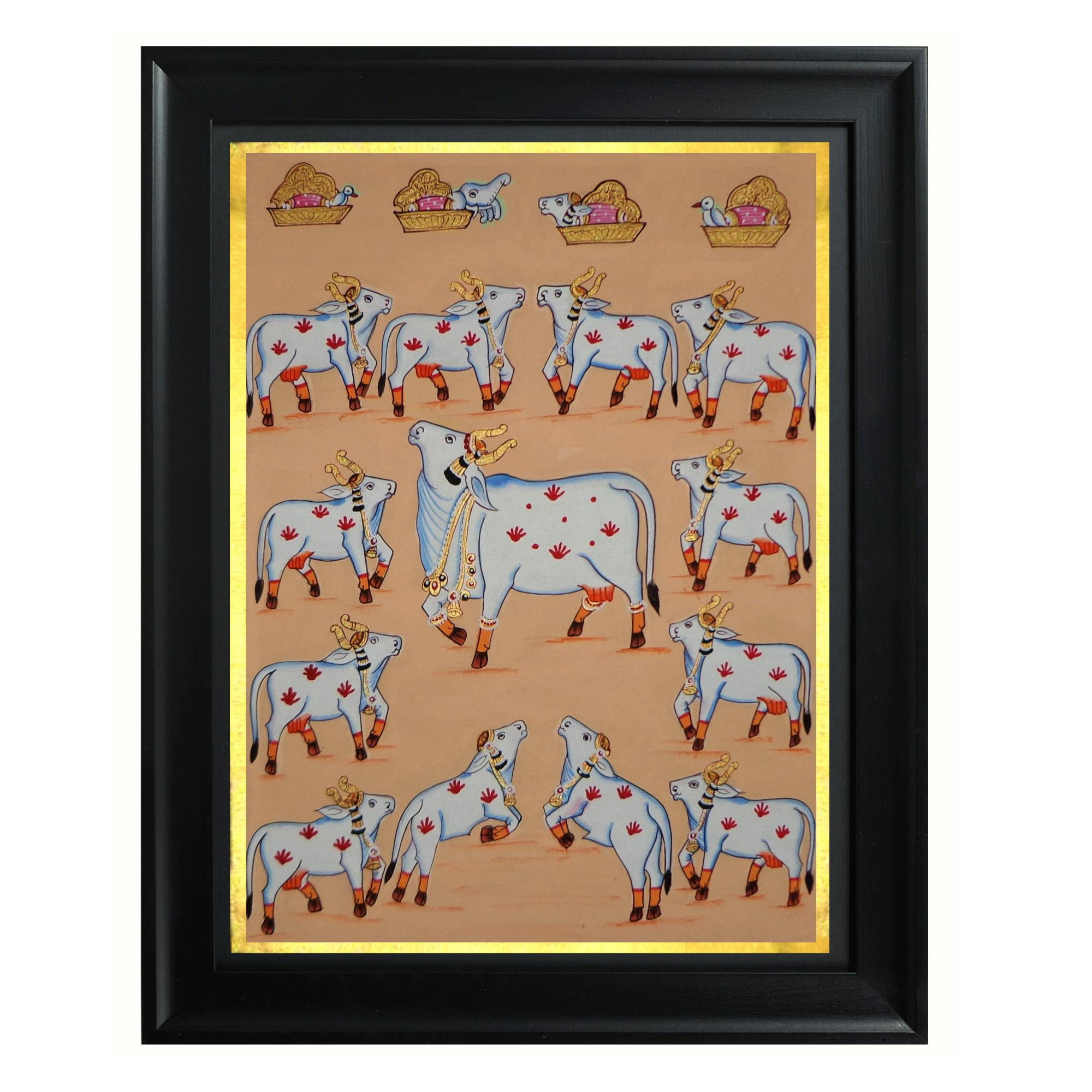 Pichwai Art Kamdhenu Painting - KD08