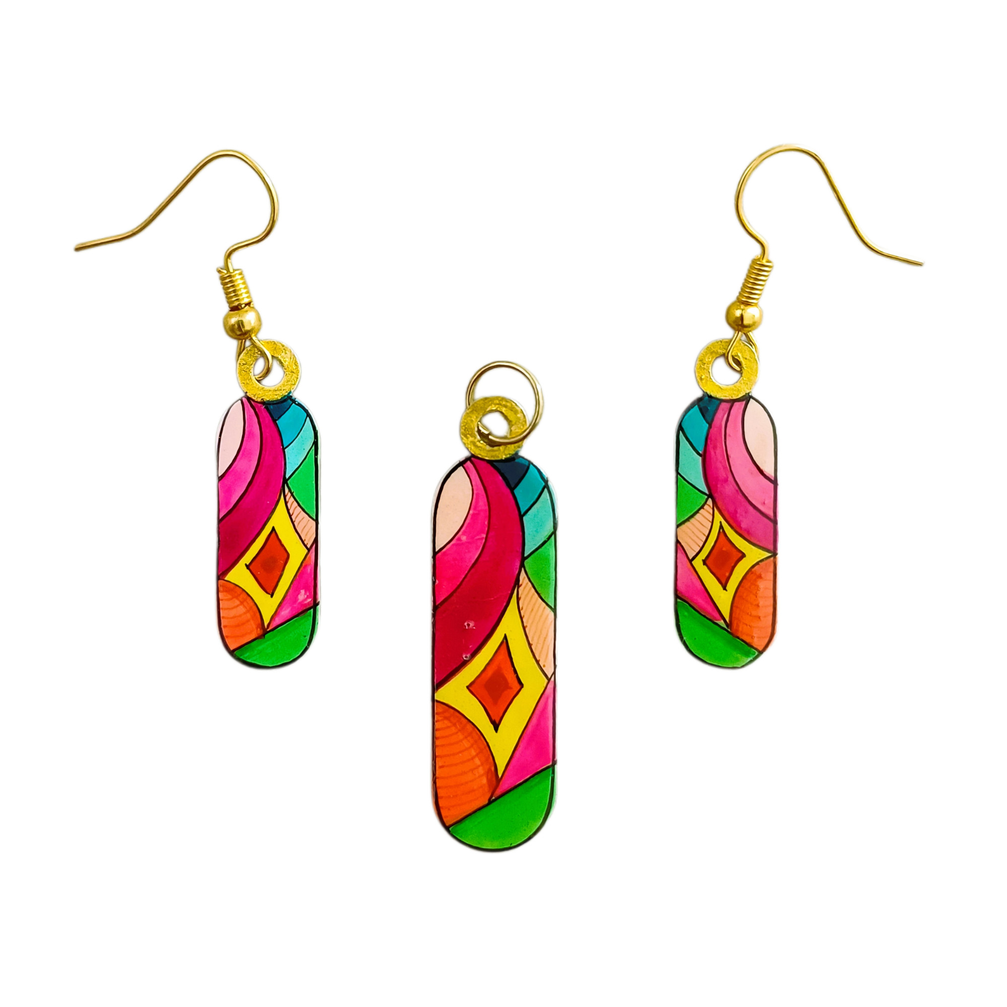 Handcrafted Pendant Earring Jewelry by AVIVANA