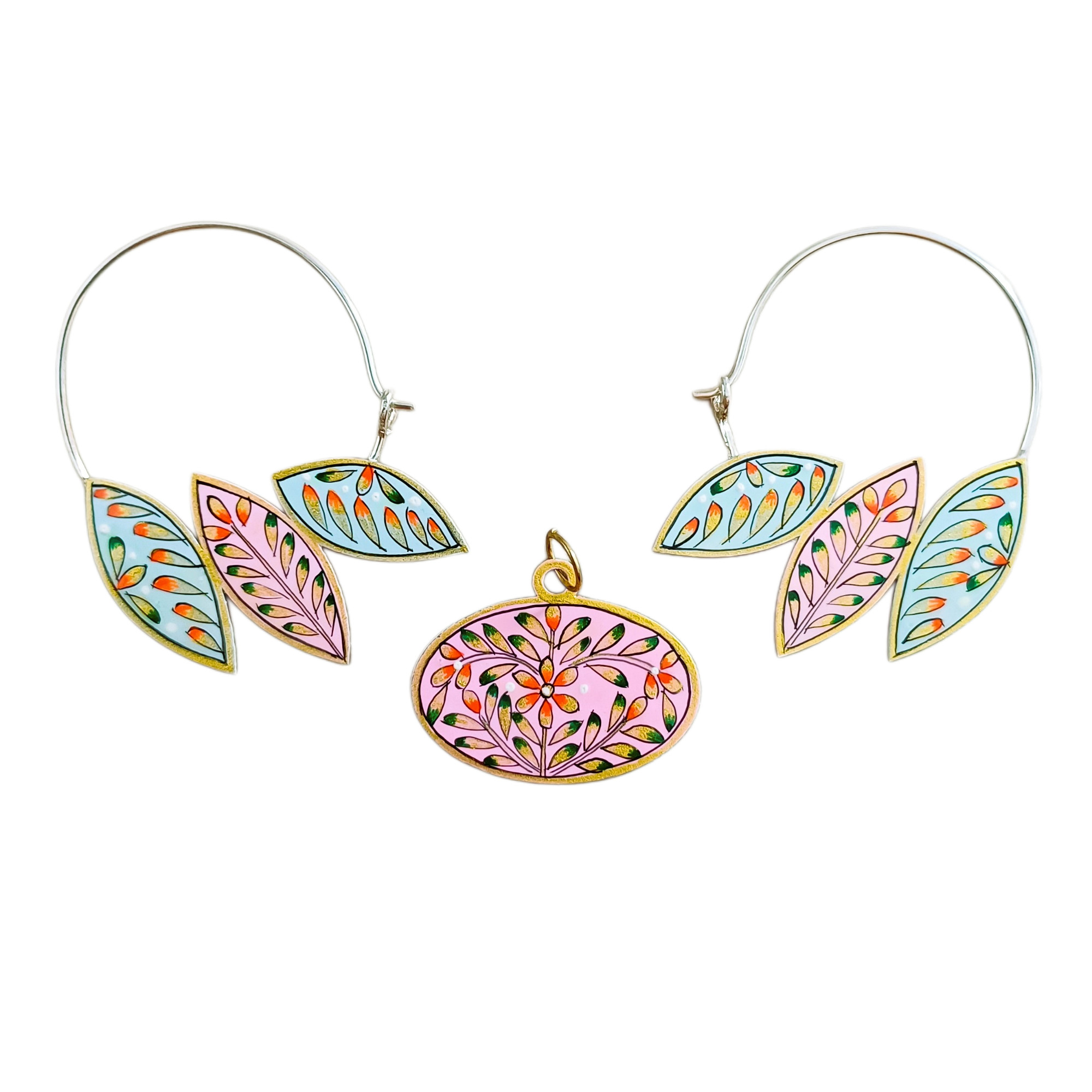 Handcrafted Pendant  Earring Jewelry by AVIVANA