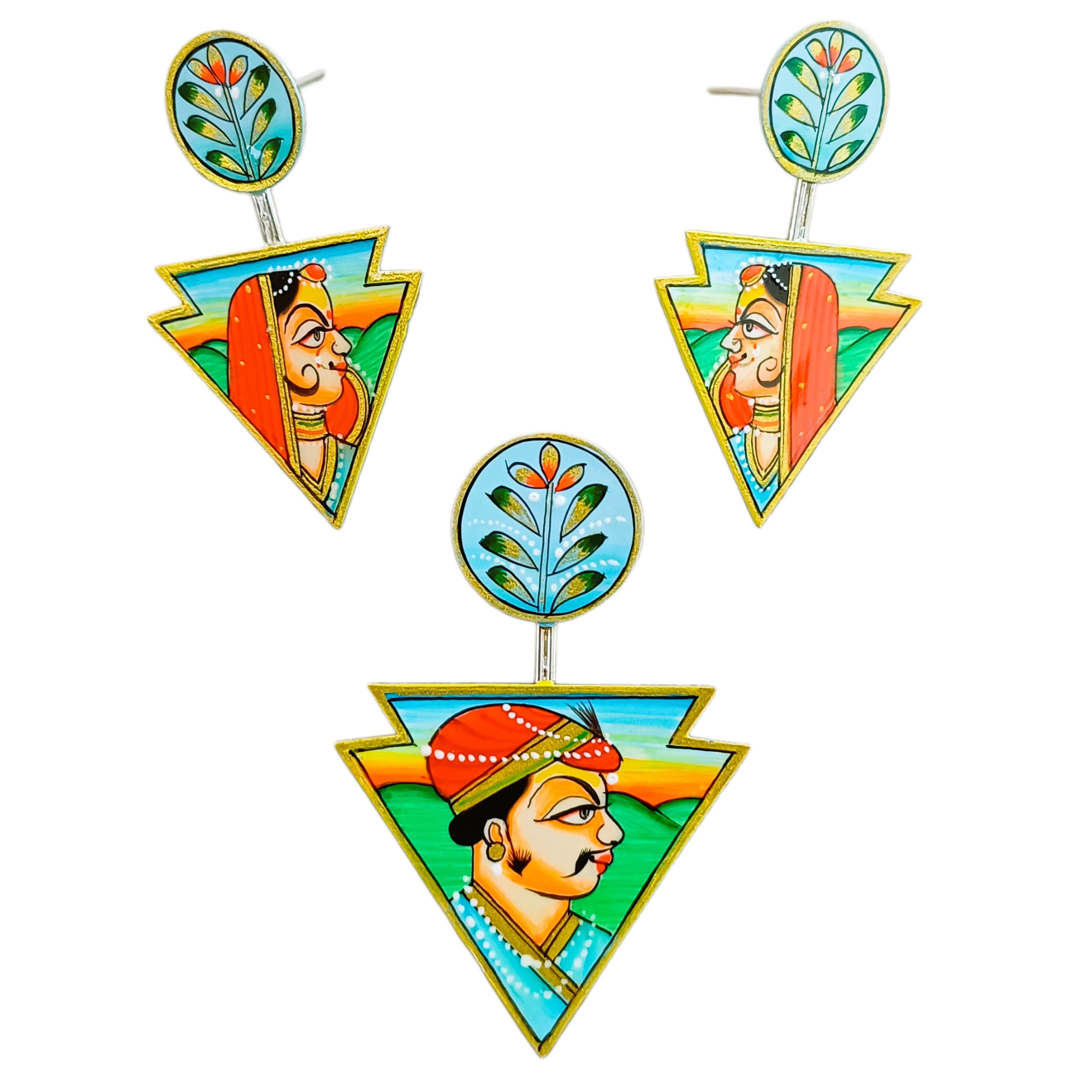 Handcrafted Pendant Earring Jewelry by AVIVANA