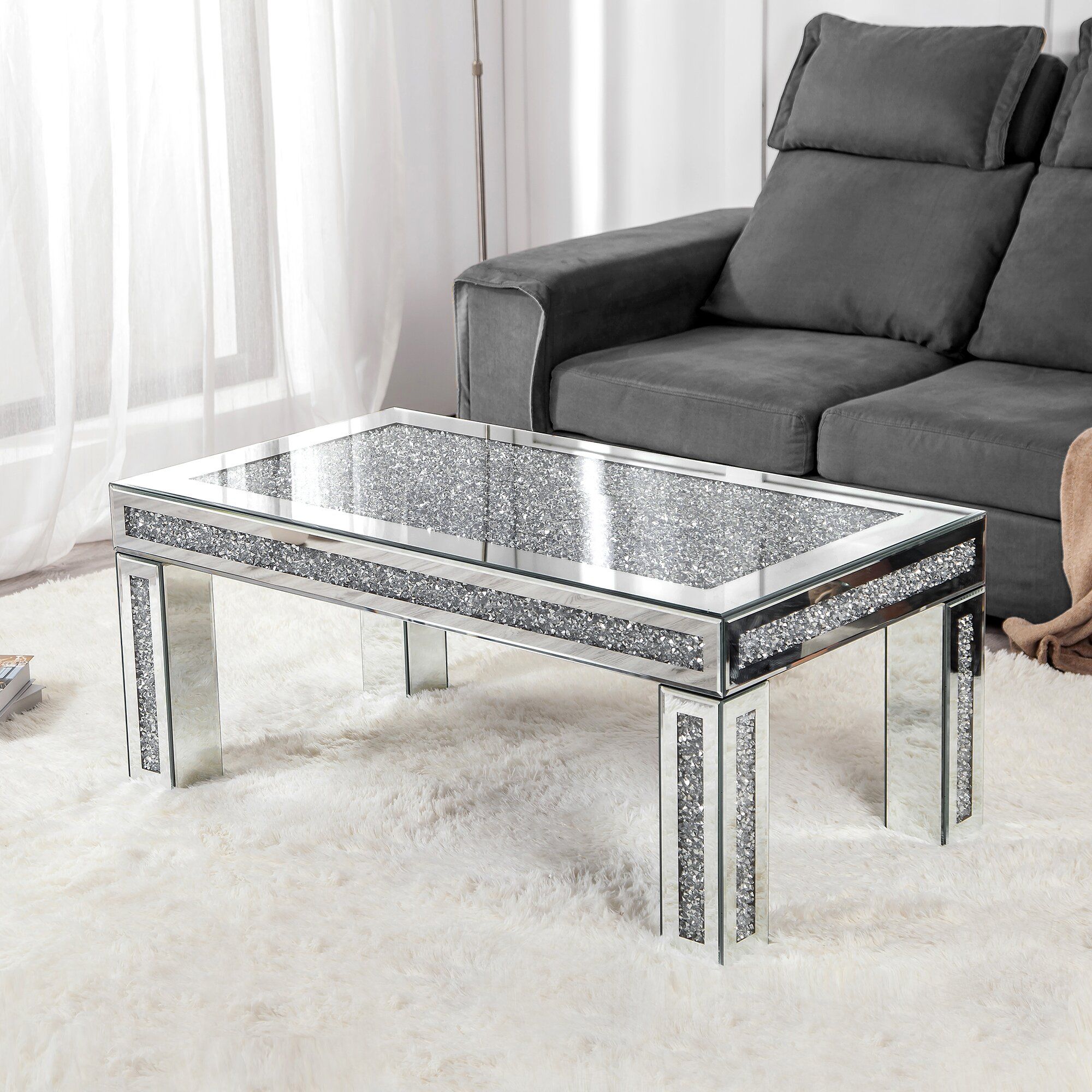 ALTMAN Mirrored Coffee Table