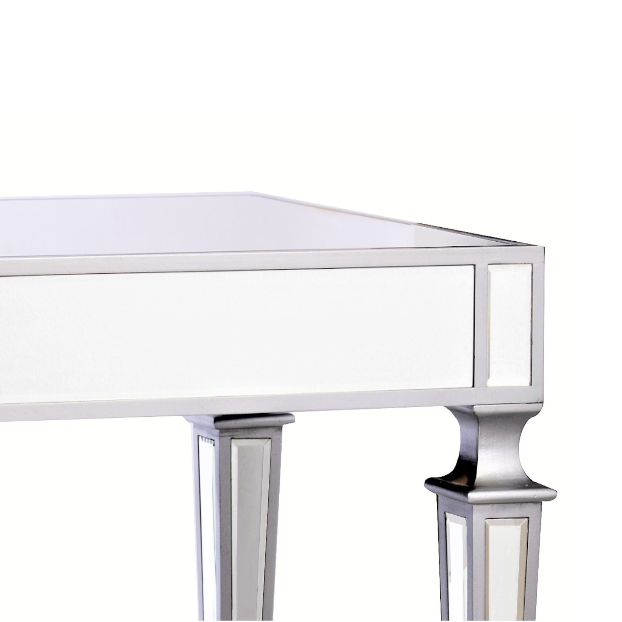 DEVINA Metallic Mirrored Coffee Table