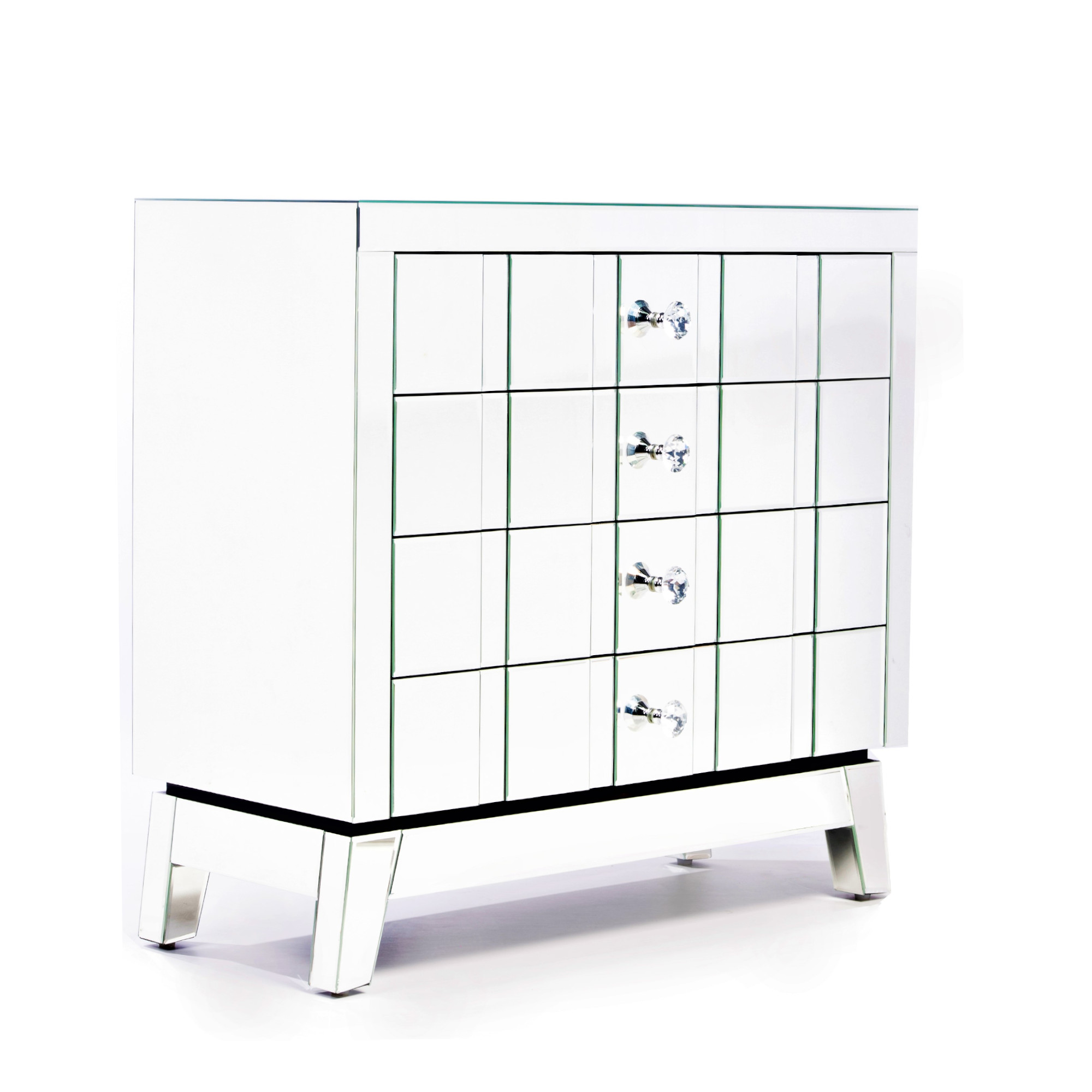 DEVINA Mirrored Sideboard Cabinet Highboy