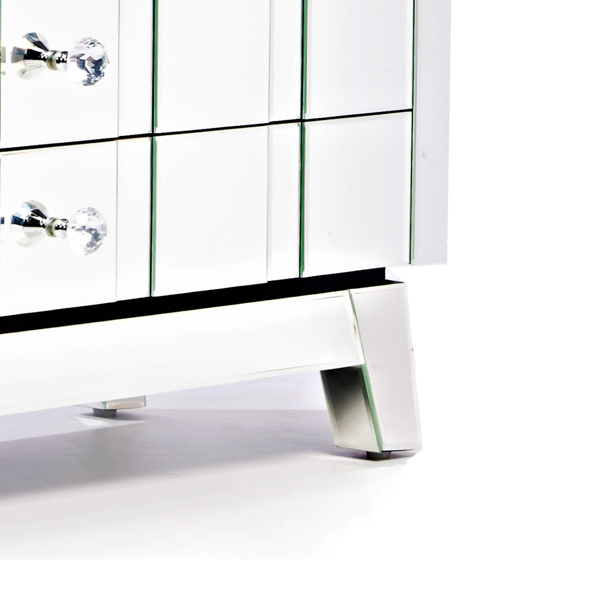DEVINA Mirrored Sideboard Cabinet Highboy