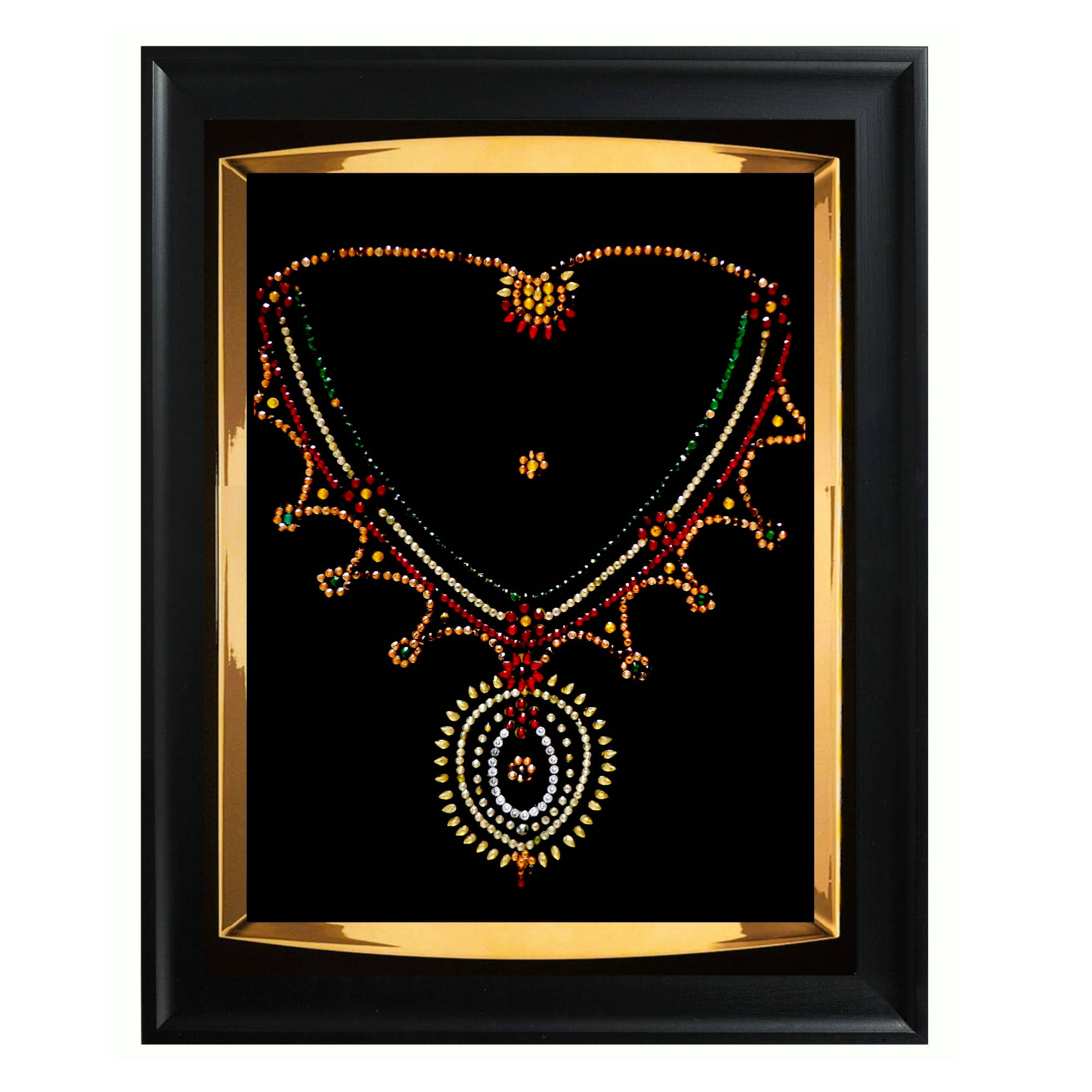 Ethnic Jewelry Painting Handcrafted Wall Art