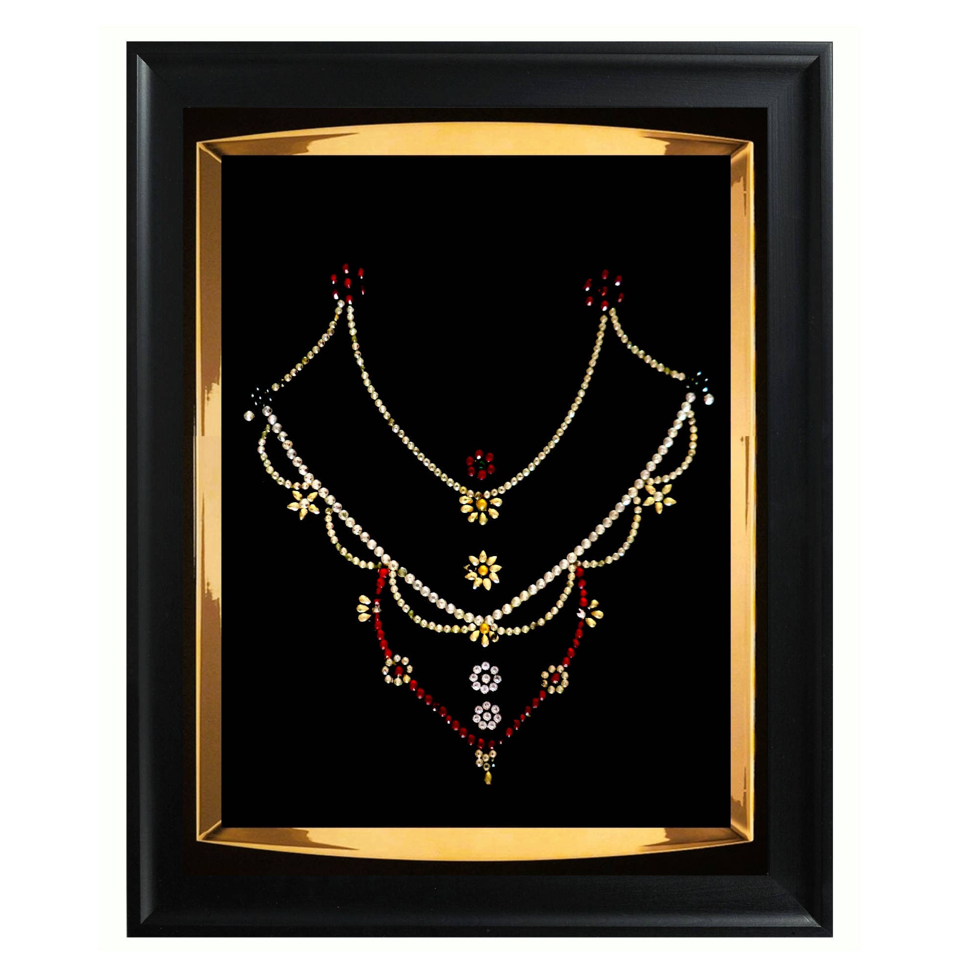 Ethnic Jewelry Painting Handcrafted Wall Art