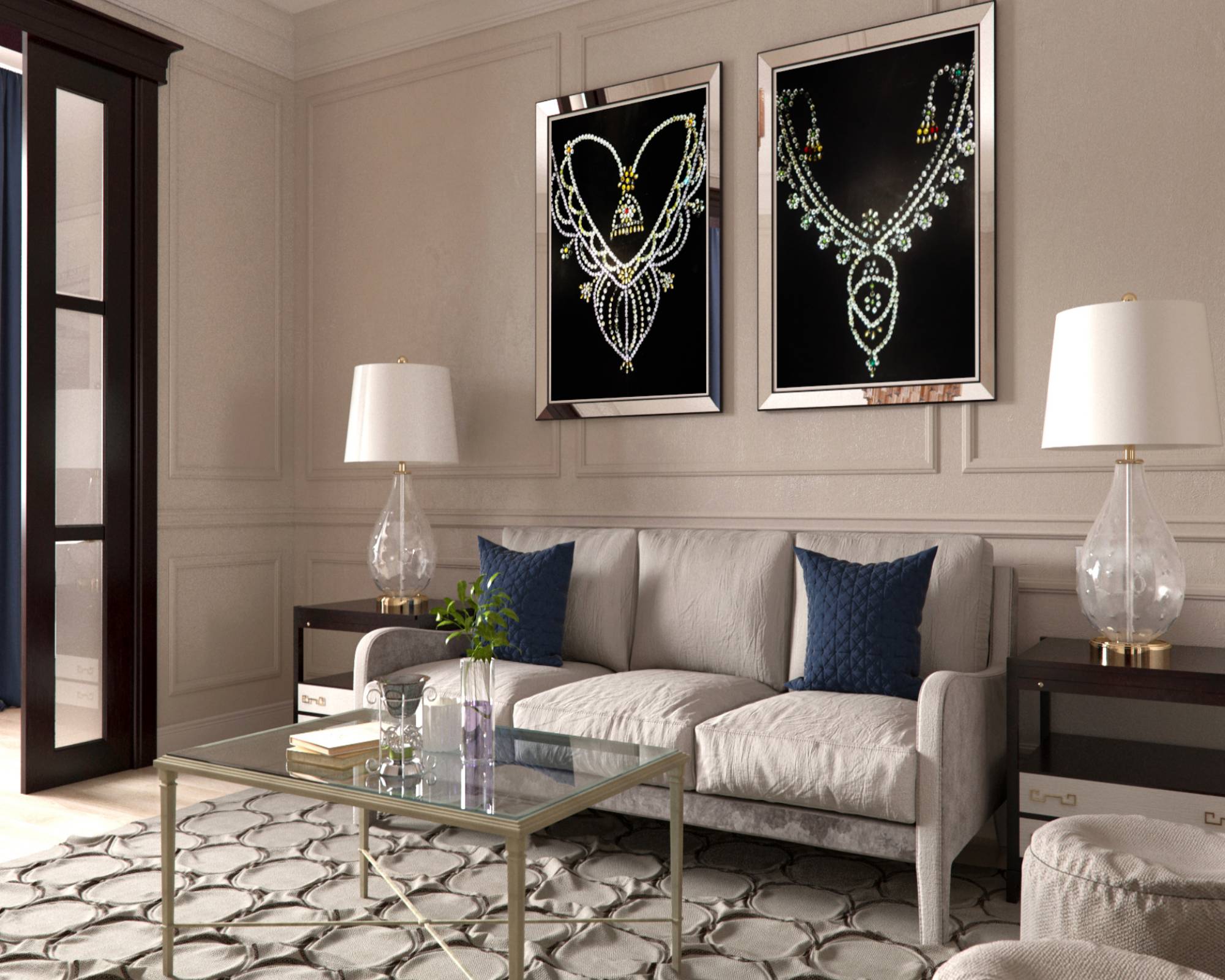 AVIVANA Ethnic Jewelry Painting Wall Art