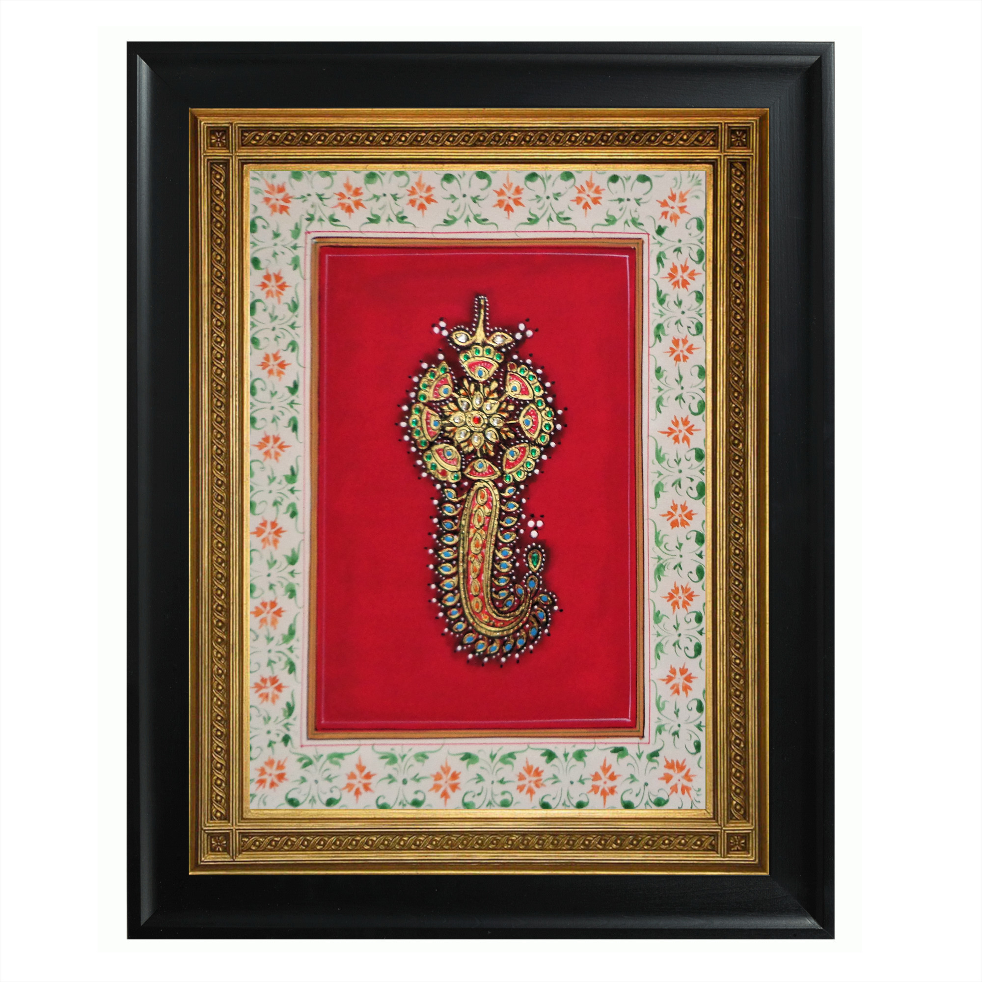 AVIVANA Ornate Jewelry Painting Handcrafted Wall Art - OJ01