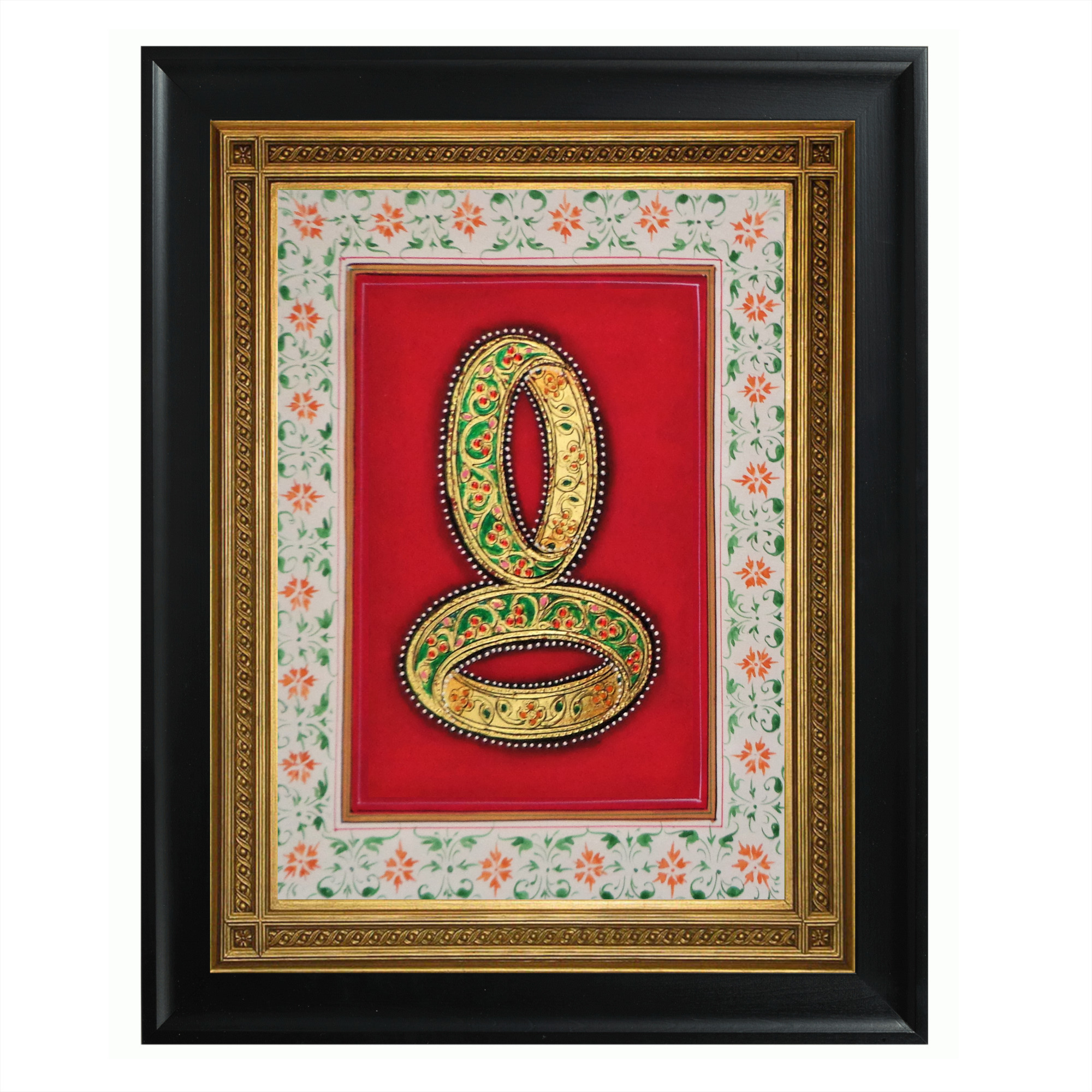 AVIVANA Ornate Jewelry Painting Handcrafted Wall Art - OJ02