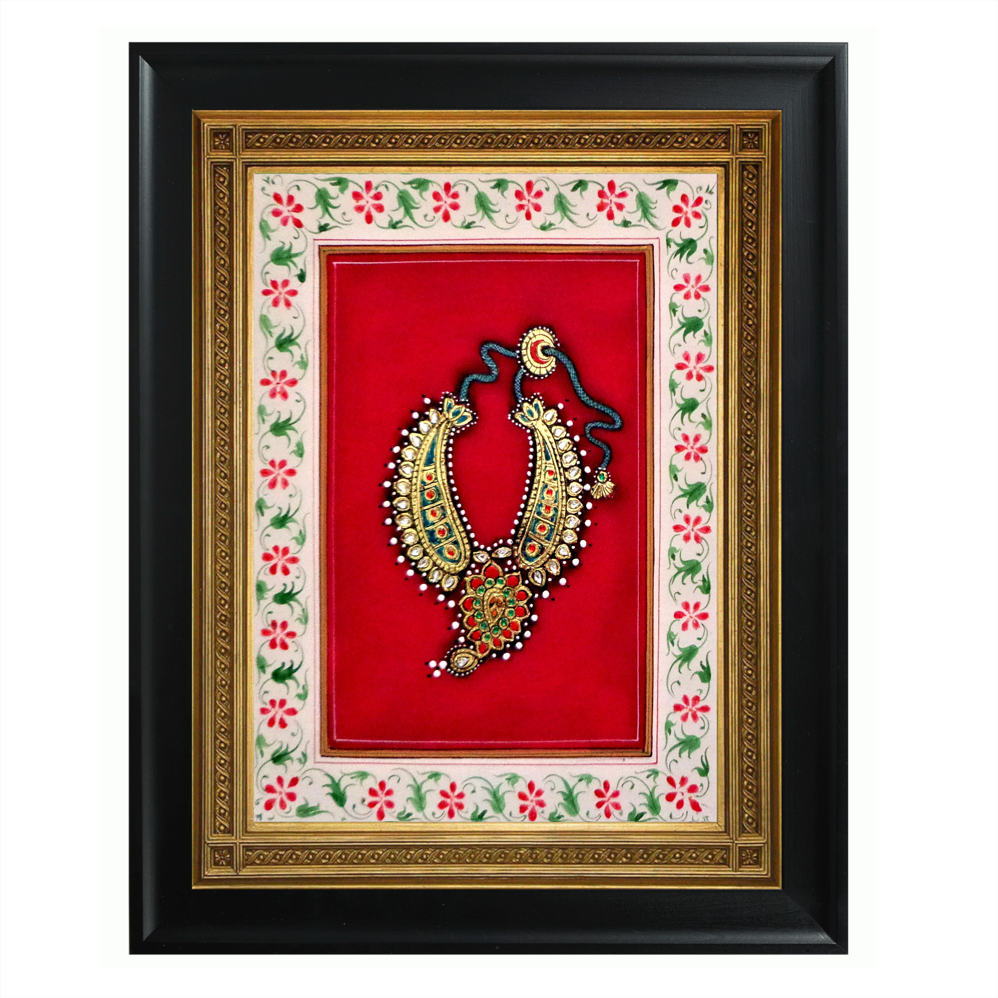 AVIVANA Ornate Jewelry Painting Handcrafted Wall Art - OJ04