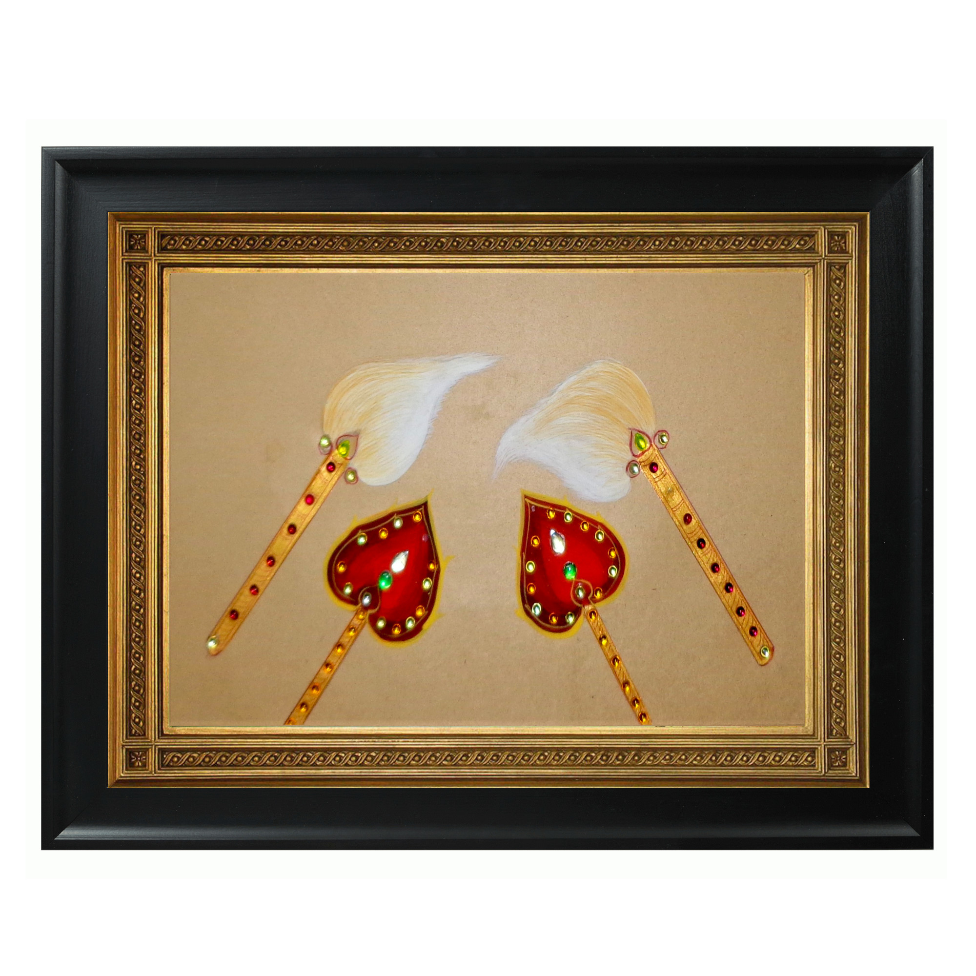 AVIVANA Tribal Jewelry Painting Handcrafted Wall Art - TJ06