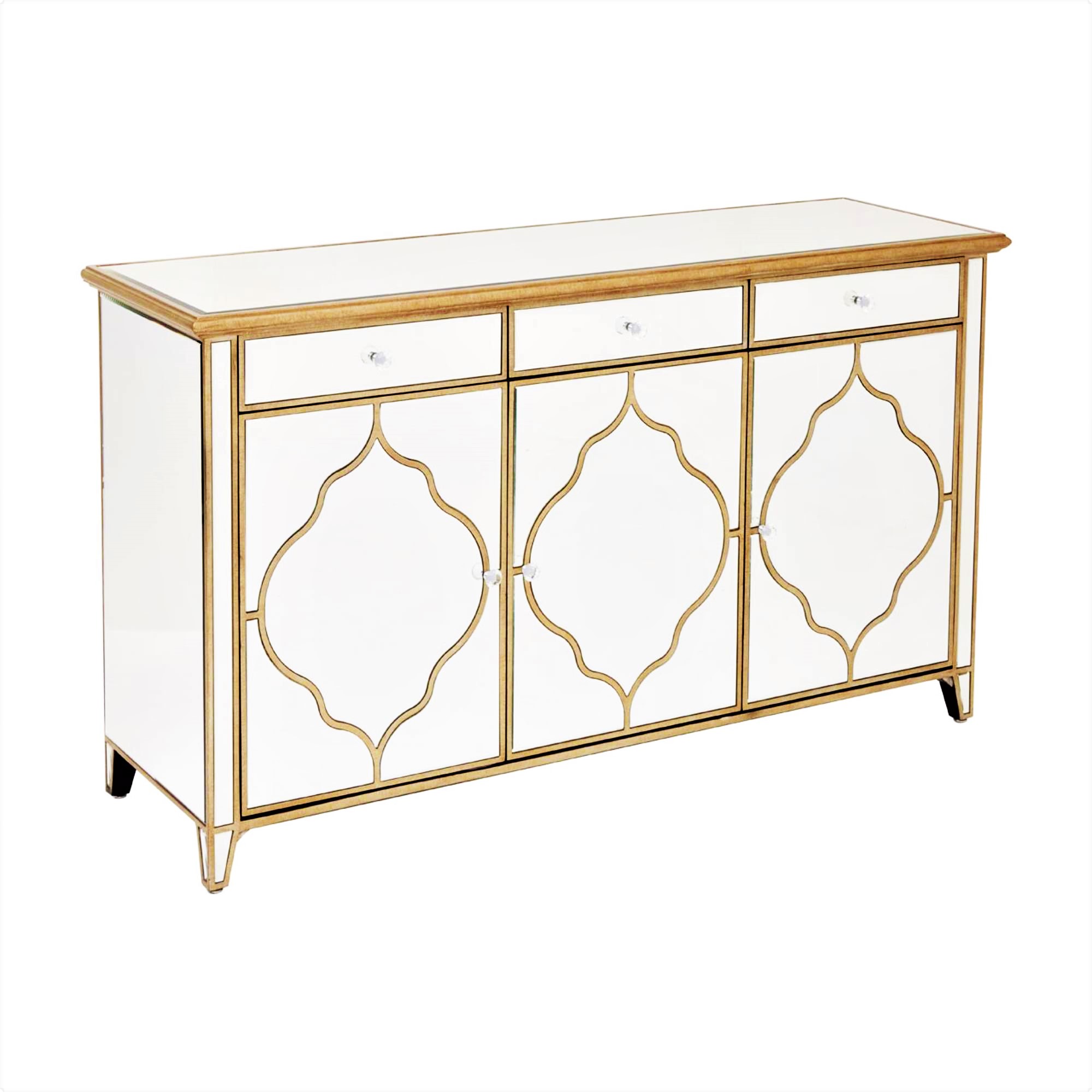 LUNA Mirrored Sideboard Cabinet